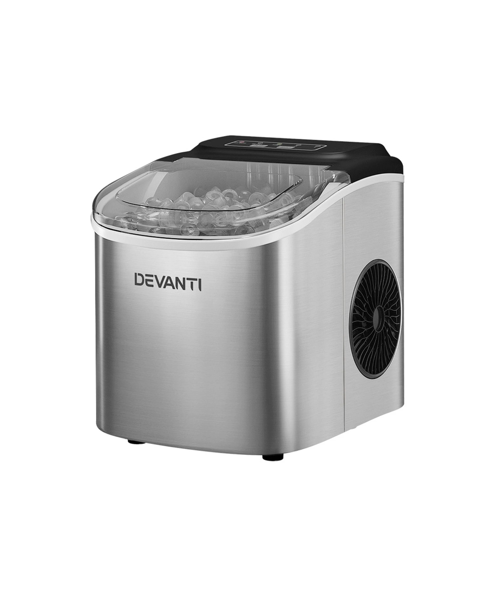 1 Devanti 12kg Ice Maker Machine W/self Cleaning
 - Silver, 1 of 3