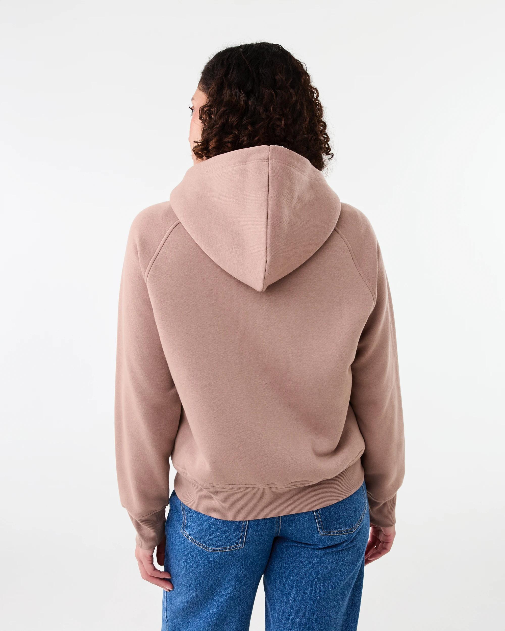 4 Long Sleeve Sherpa Zip Through Hoodie Snp Brn, 4 of 8