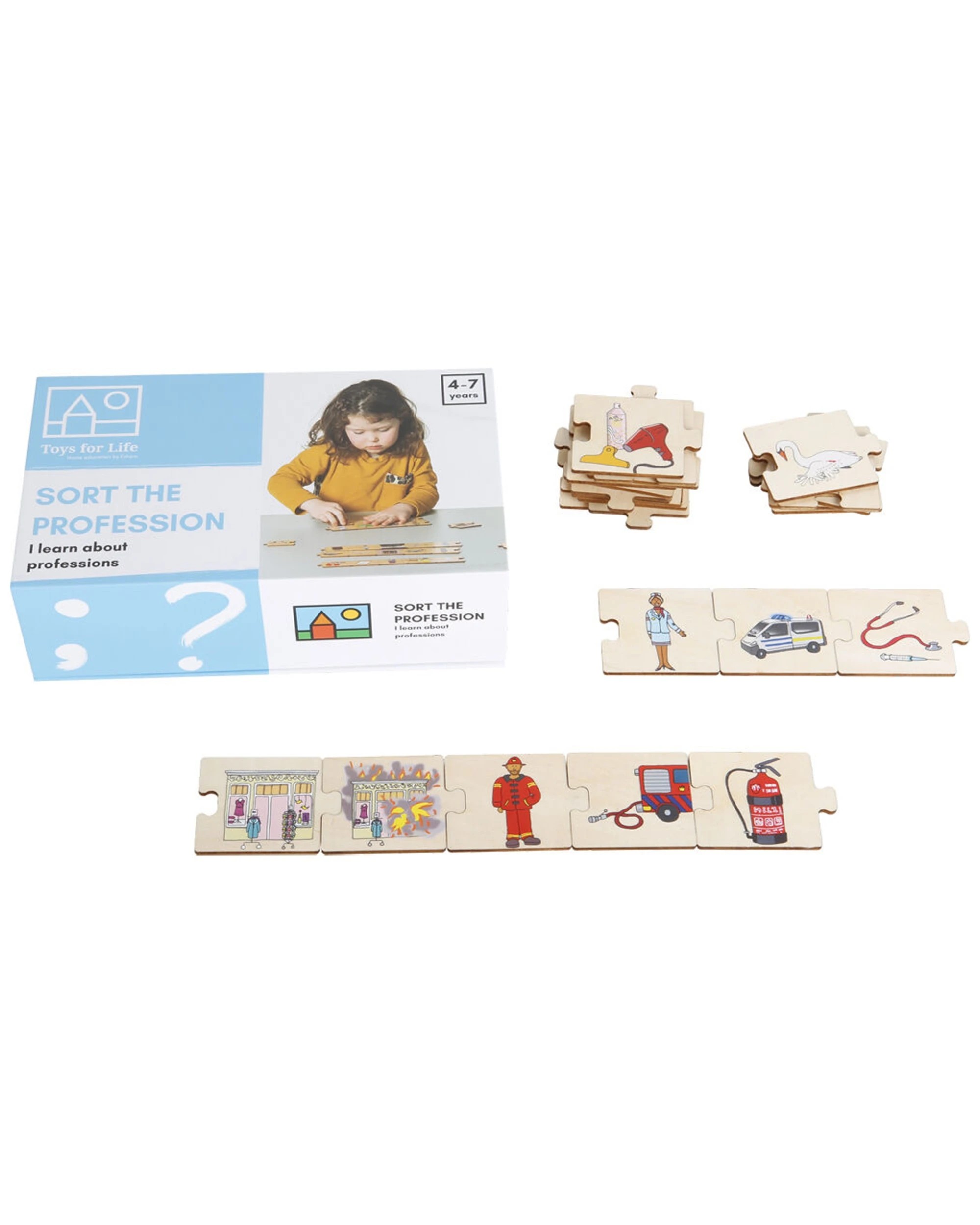 1 TFL 40Pc TFL Sort The Profession Puzzle Educational Kids Puzzle Aged 3 Years - Multi, 1 of 3