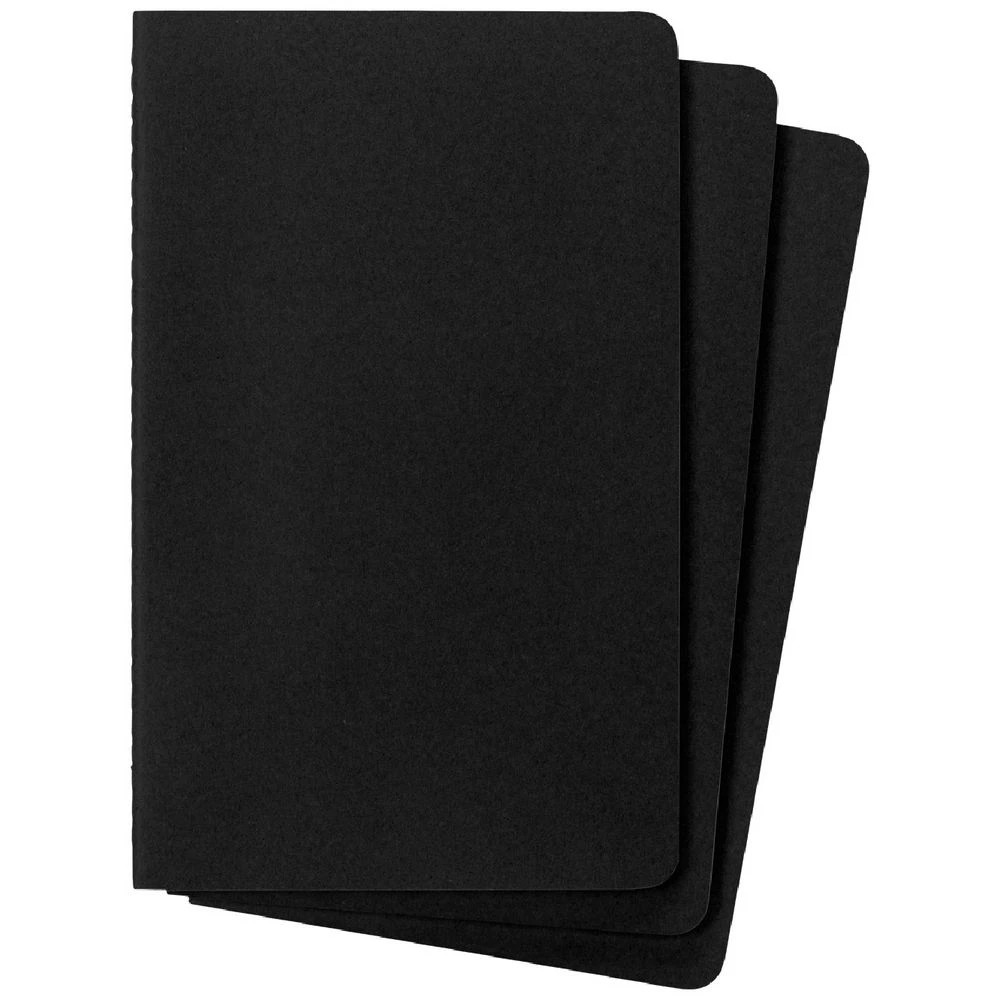 2 Moleskine Cahier Ruled Notebook Large Black 3 Pack, 2 of 7