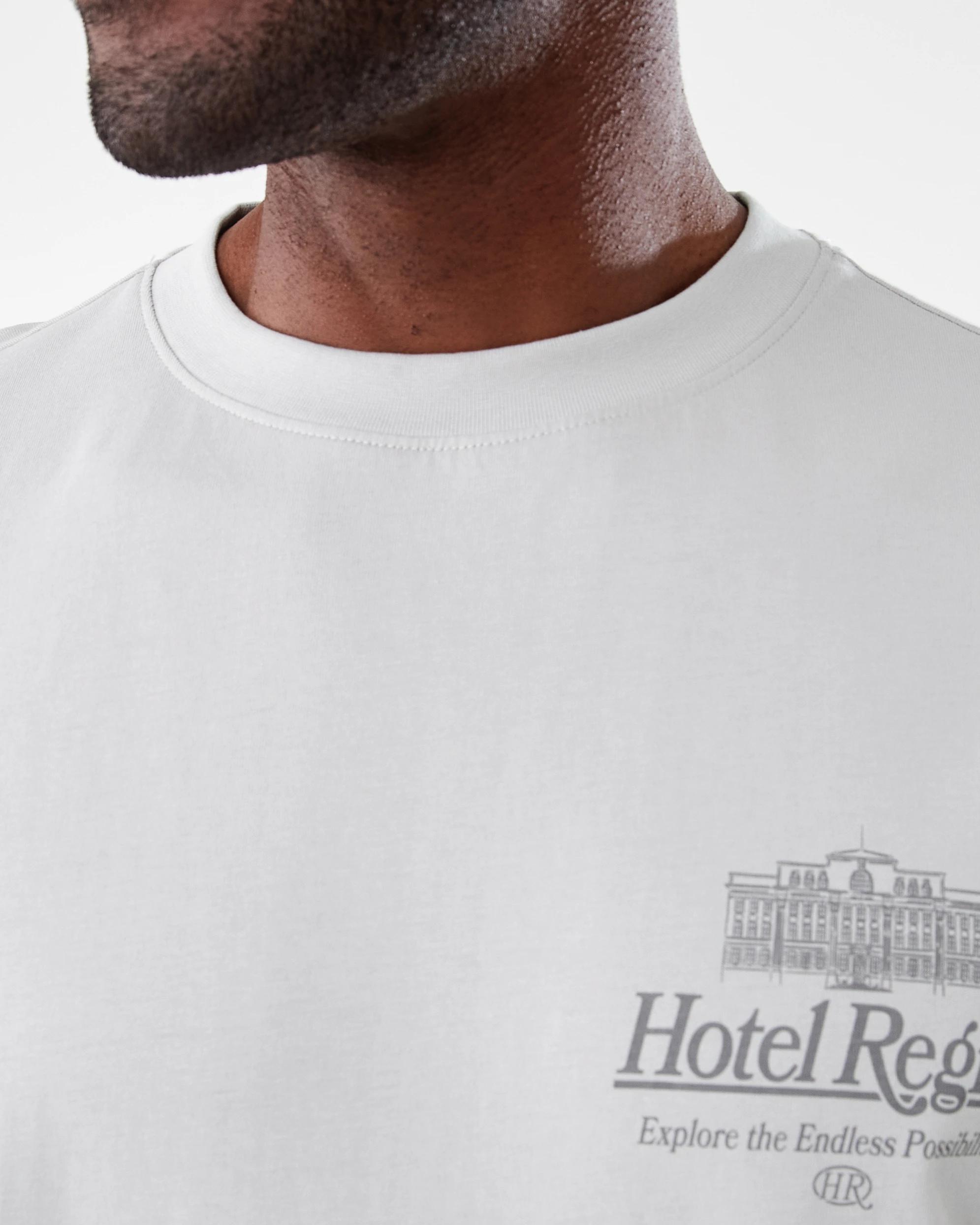 5 Oversized Print T-shirt Gry Hotl, 5 of 7