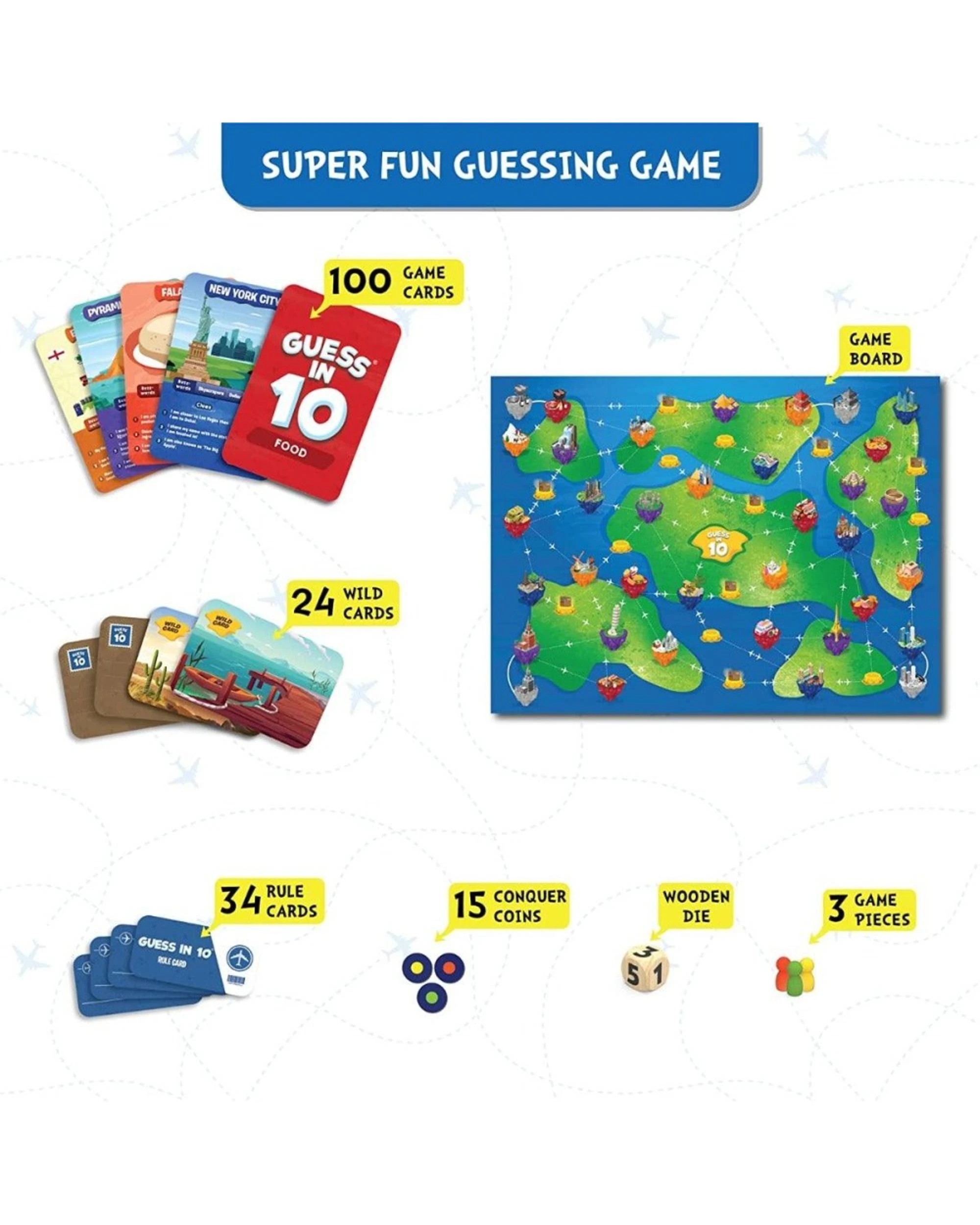2 Skillmatics Around the World with Guess in 10 Board Game, 2 of 4