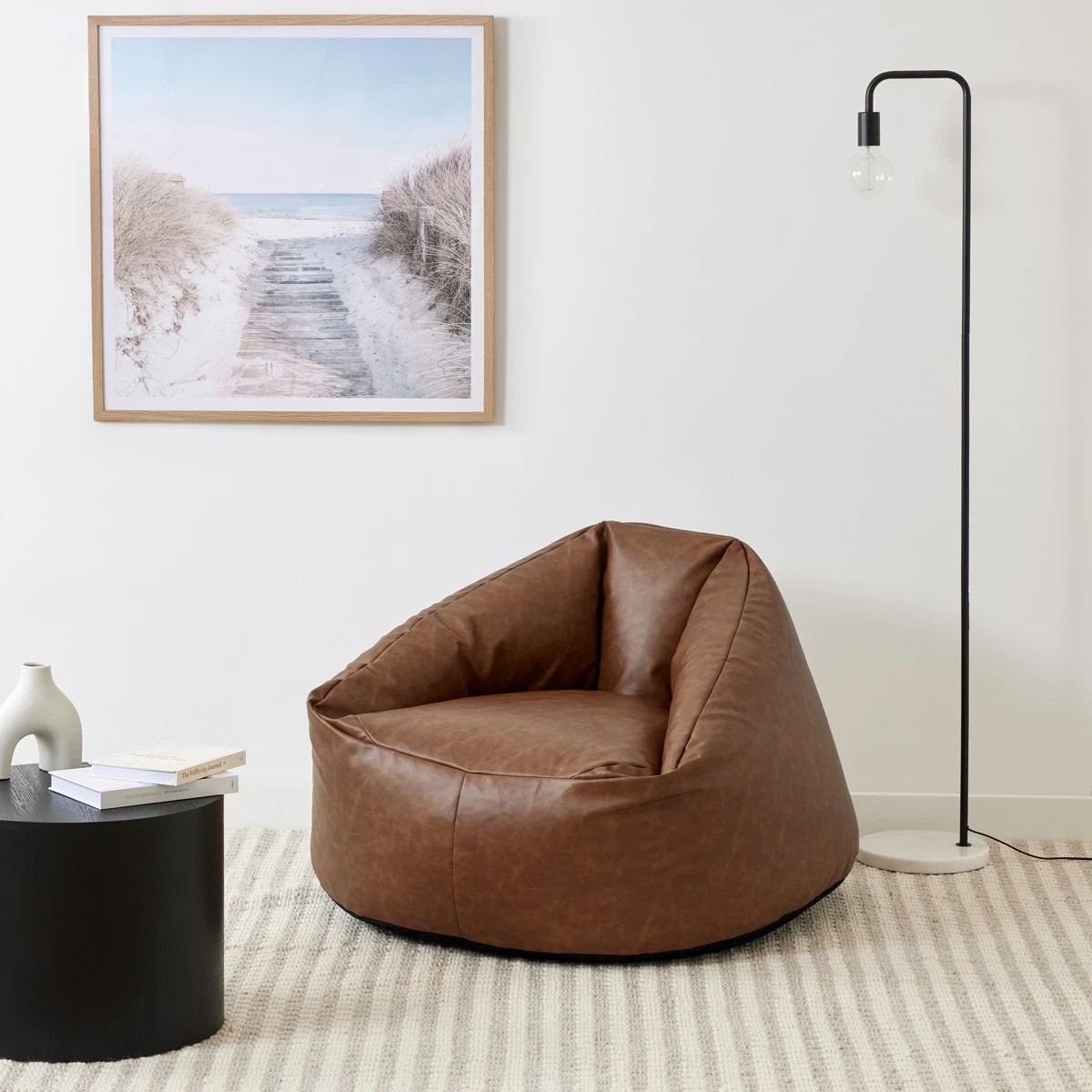 1 Tan Bean Bag, 1 of 8