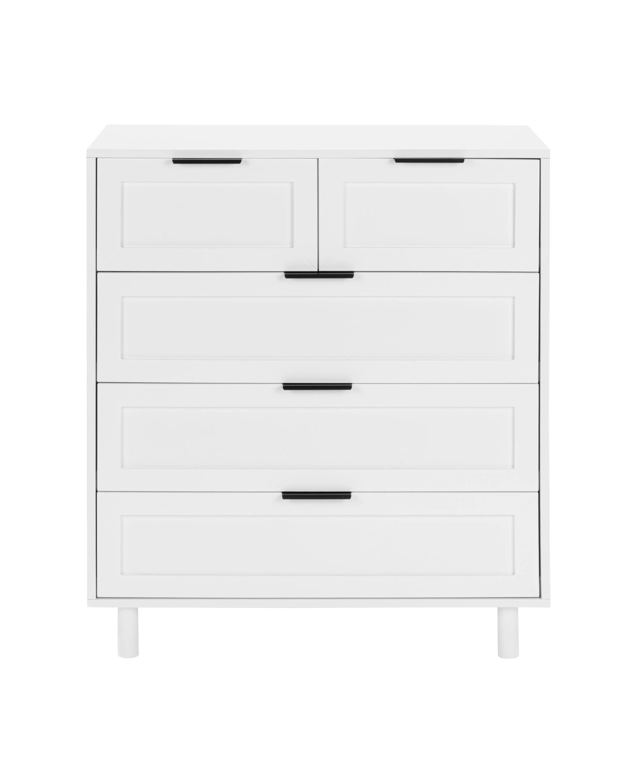 4 Kodu Tallboy Dresser Chest 5 Drawers - White, 4 of 10