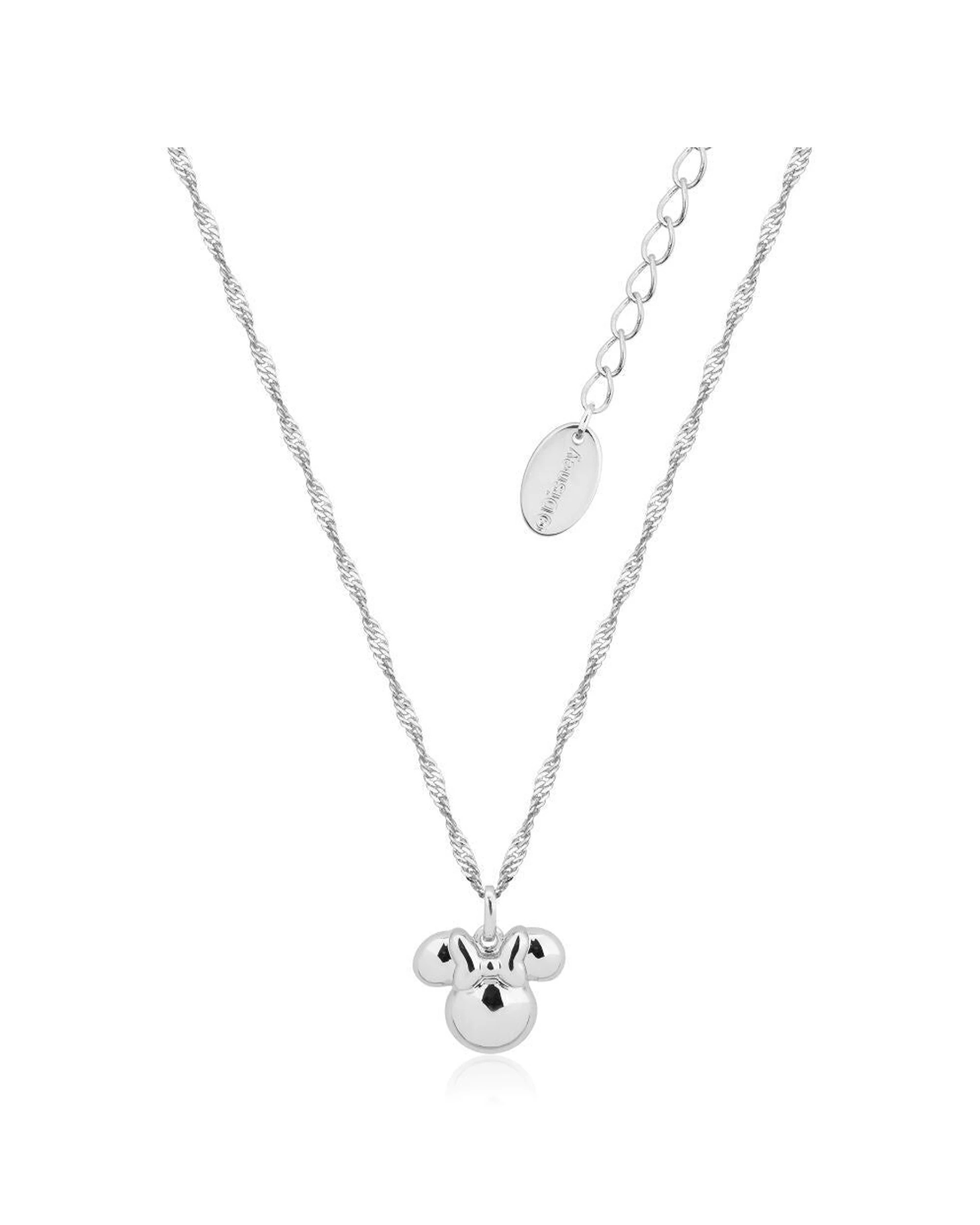 1 Couture Kingdom Disney Minnie Mouse Necklace 52cm - Silver, 1 of 2