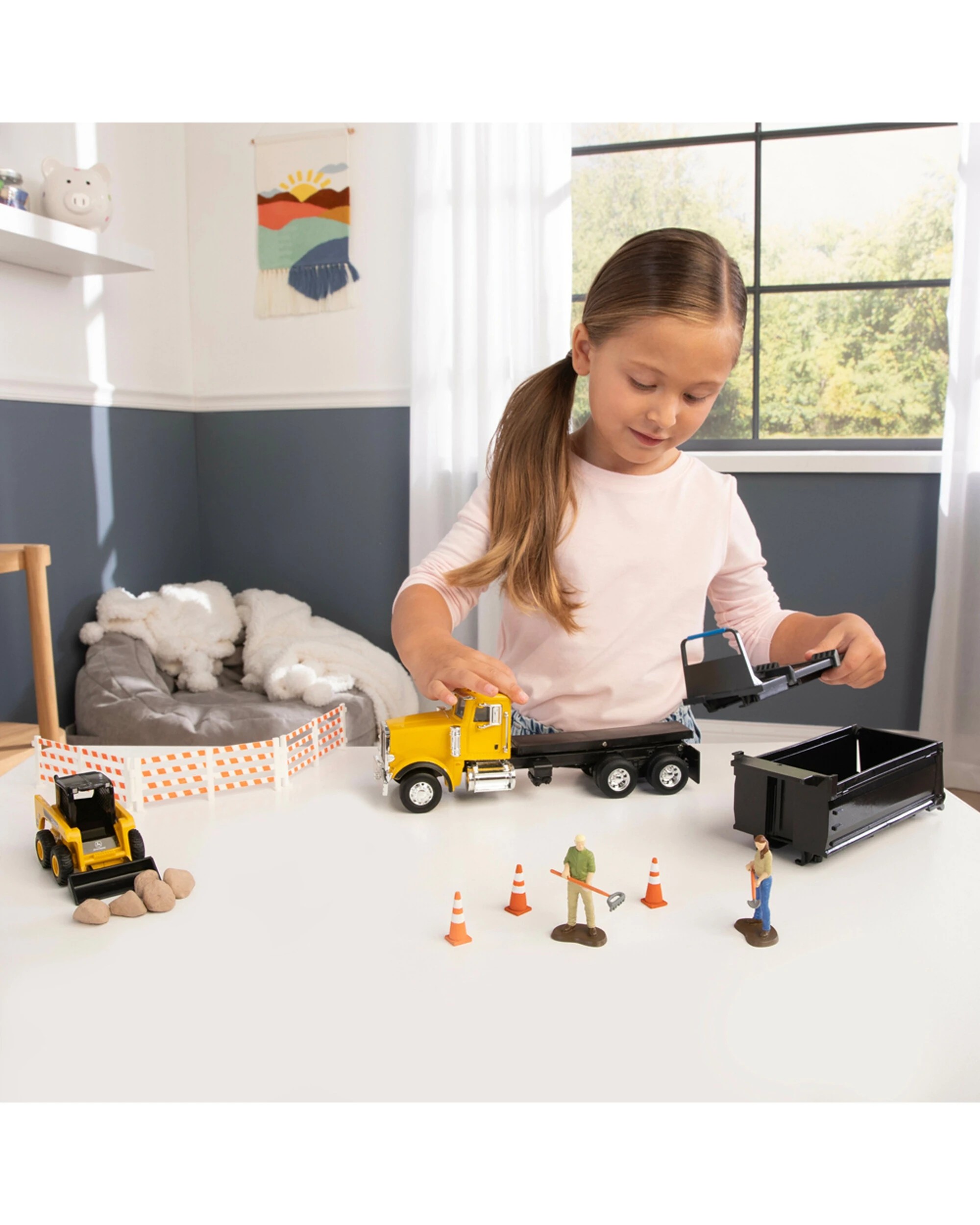 3 John Deere Switch N Load Construction Kids Toy Playset 1:32 Scale - Multi, 3 of 5