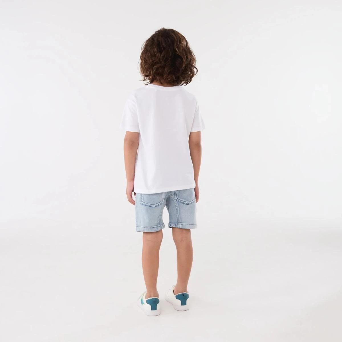6 Moto Denim Shorts MID WASH, 6 of 6