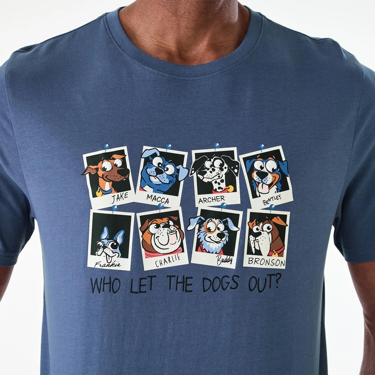 6 Short Sleeve Knit Top and Shorts Pyjama Set Dogs Out, 6 of 8