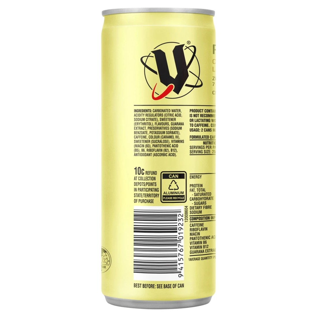 3 V Refresh Citrus Lemonade Energy Drink 250ml, 3 of 3
