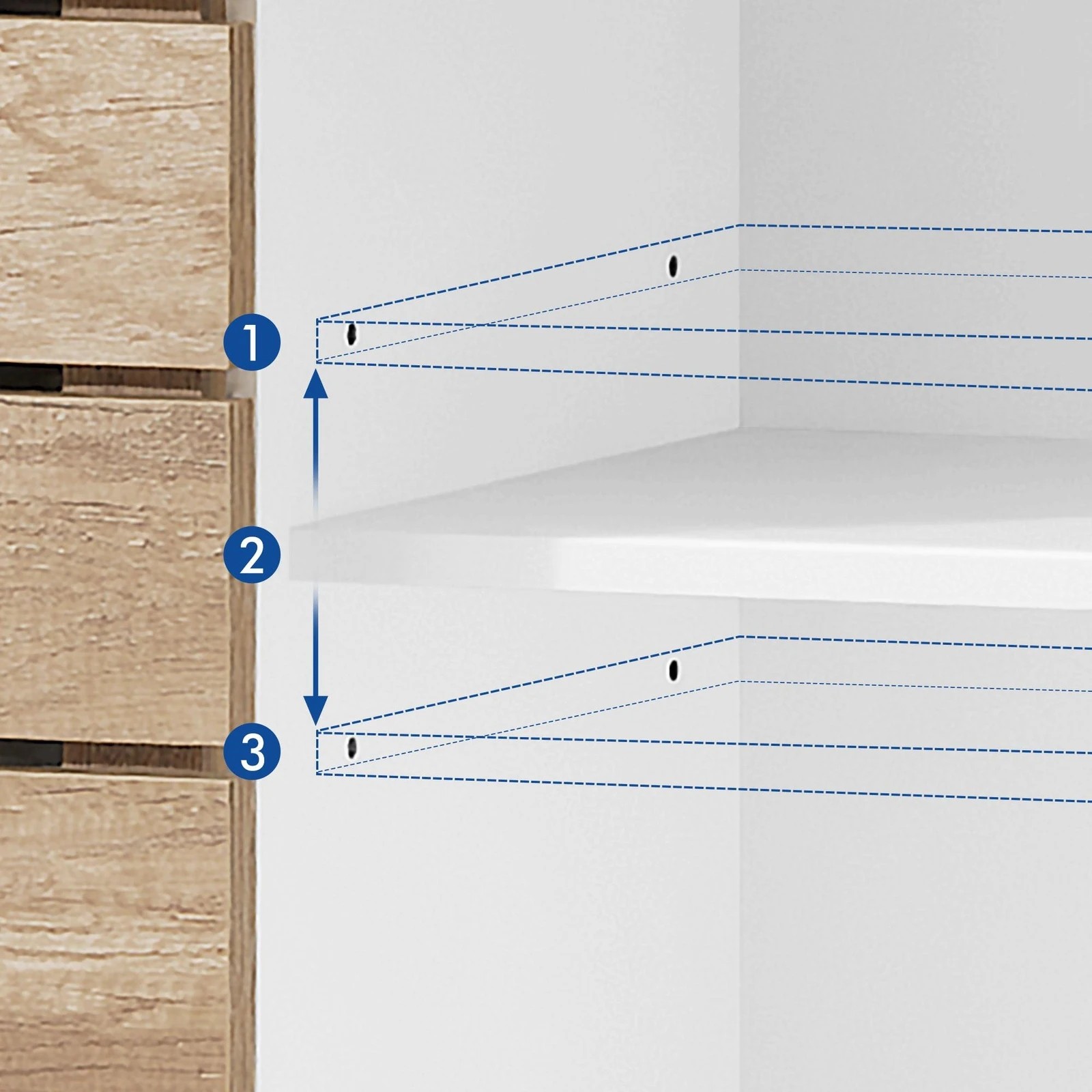 5 Alfordson 2x Buffet Sideboard Cabinet Storage Cupboard Sliding Door Pantry - Assorted, 5 of 9