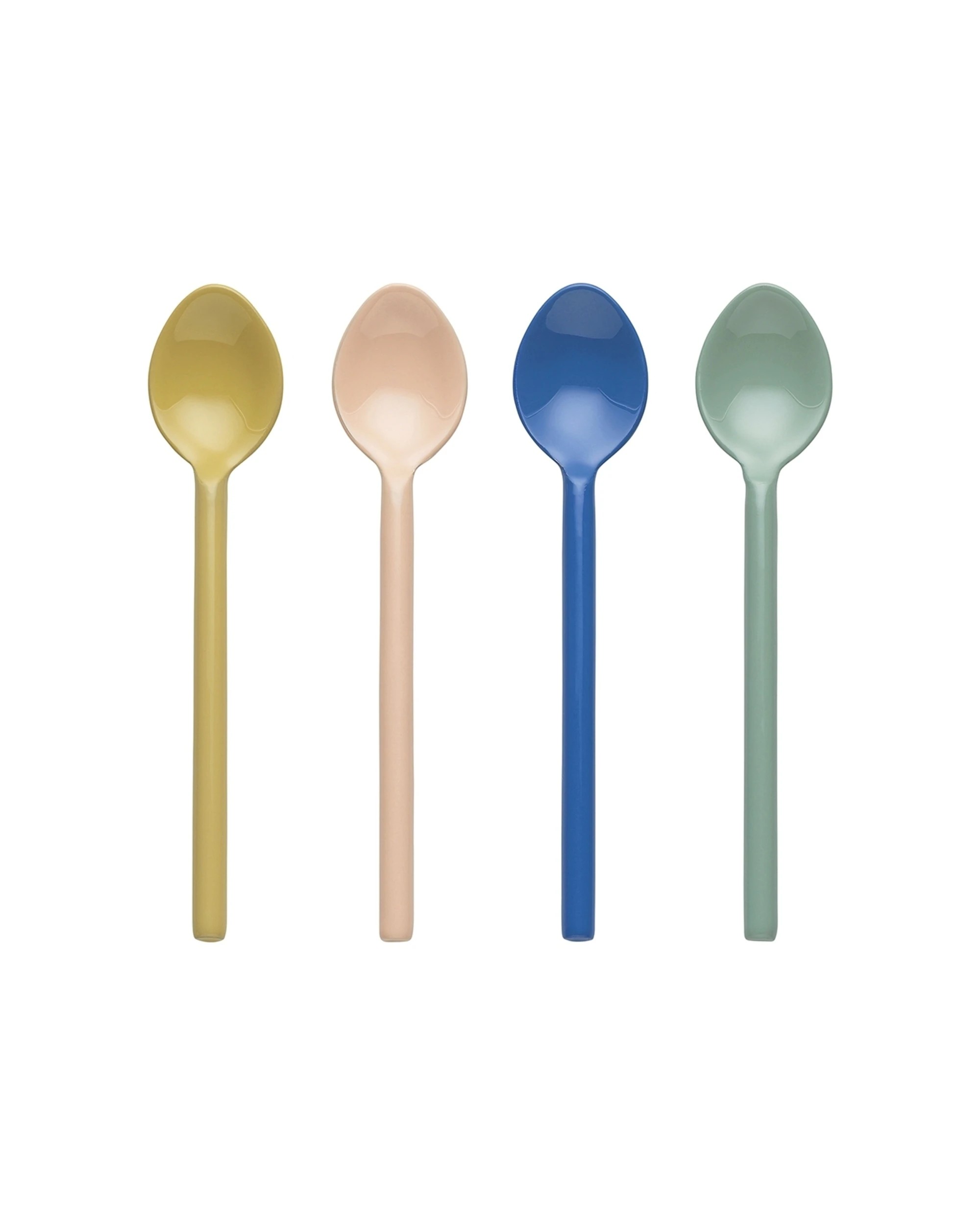 1 Ecology 4pc Apostle Teaspoons Stainless Steel Enamel Gloss 14cm - Multi, 1 of 2
