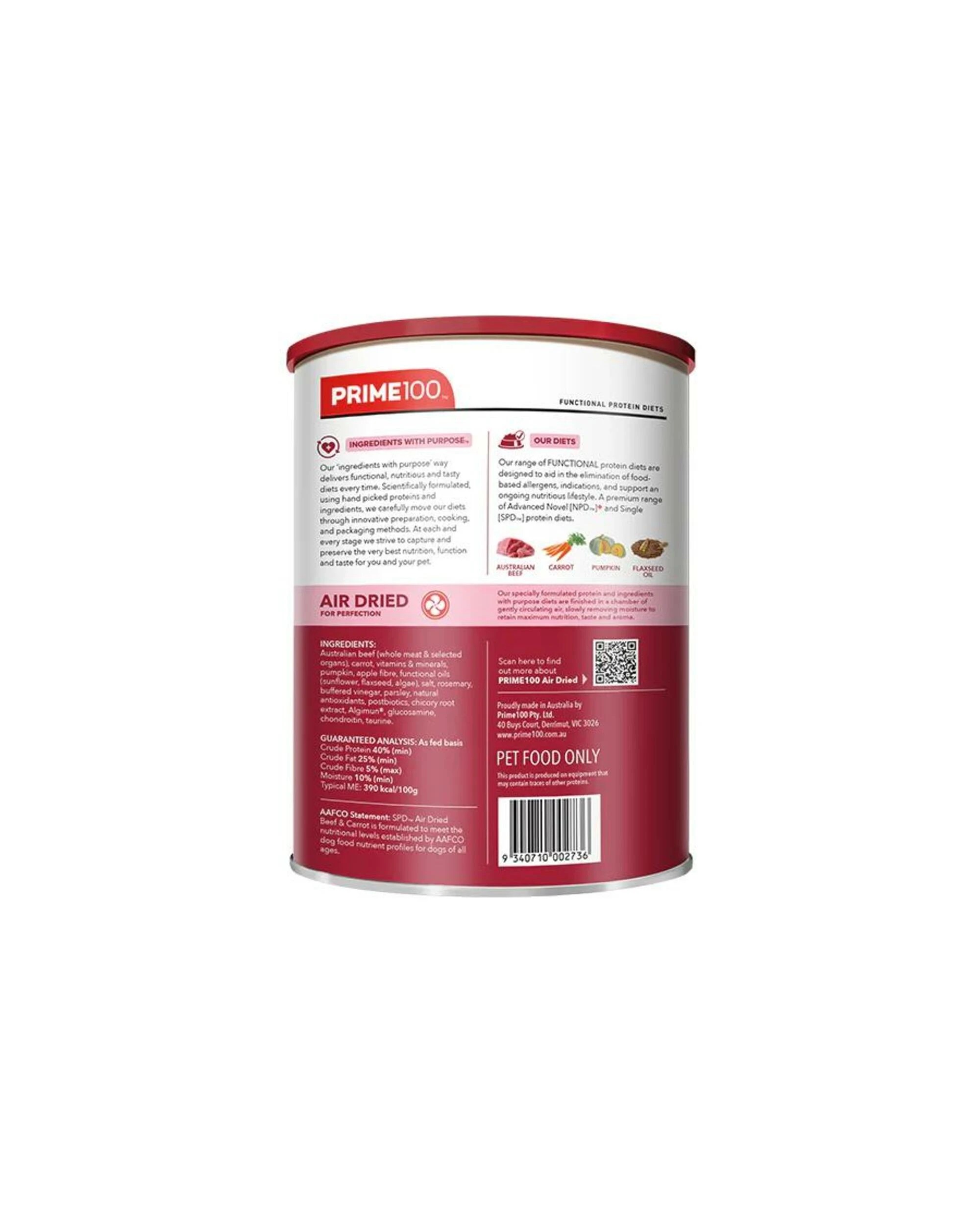 2 Prime Spd Air Dried Beef & Carrot 600g, 2 of 2