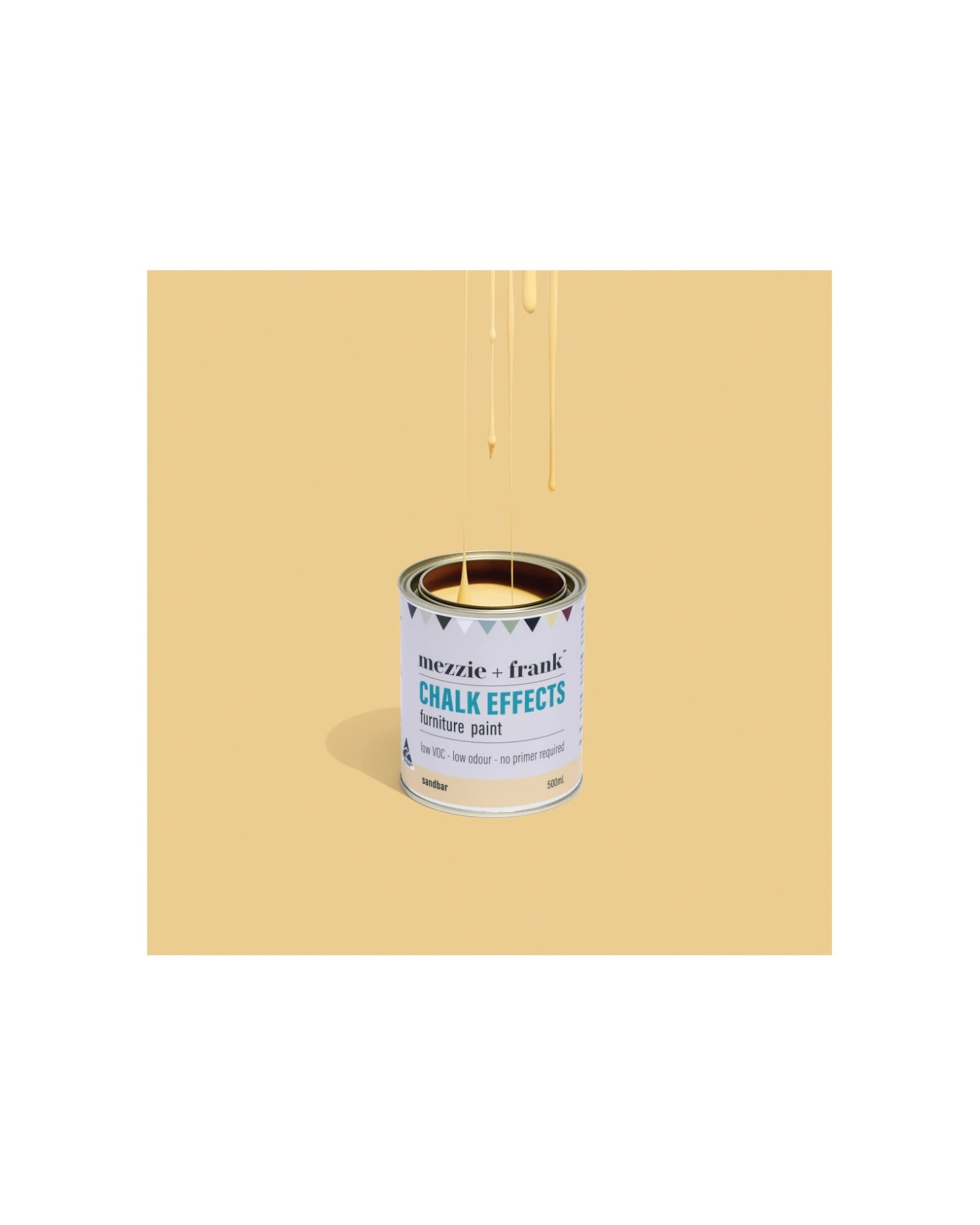 4 Mezzie+Frank Chalk Effect 0.5L Interior Water Based Furniture Paint Sandbar - Beige, 4 of 5