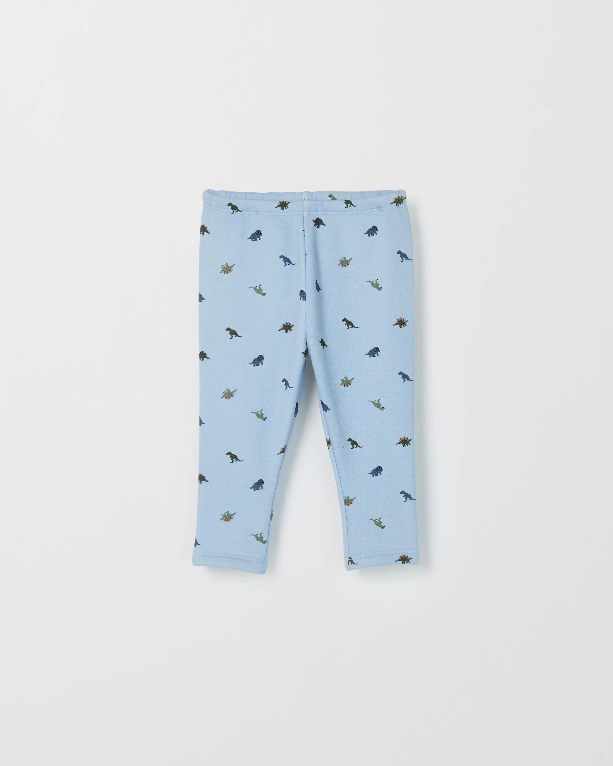 2 Target Baby Baby 2 Pack Fleece Lined Leggings DINO BLUE, 2 of 4