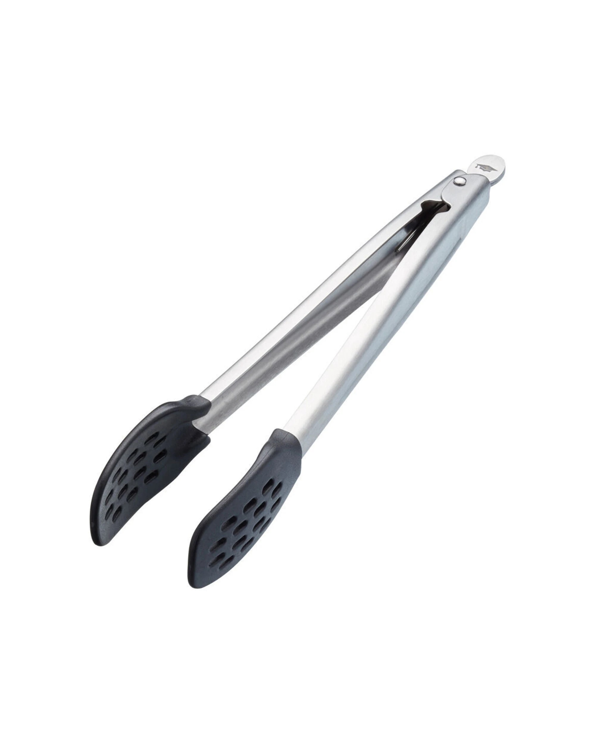 2 Mastercraft Food Tongs 4PK Stainless Steel Handle Nylon Head Kitchen Utensil - Black, 2 of 6