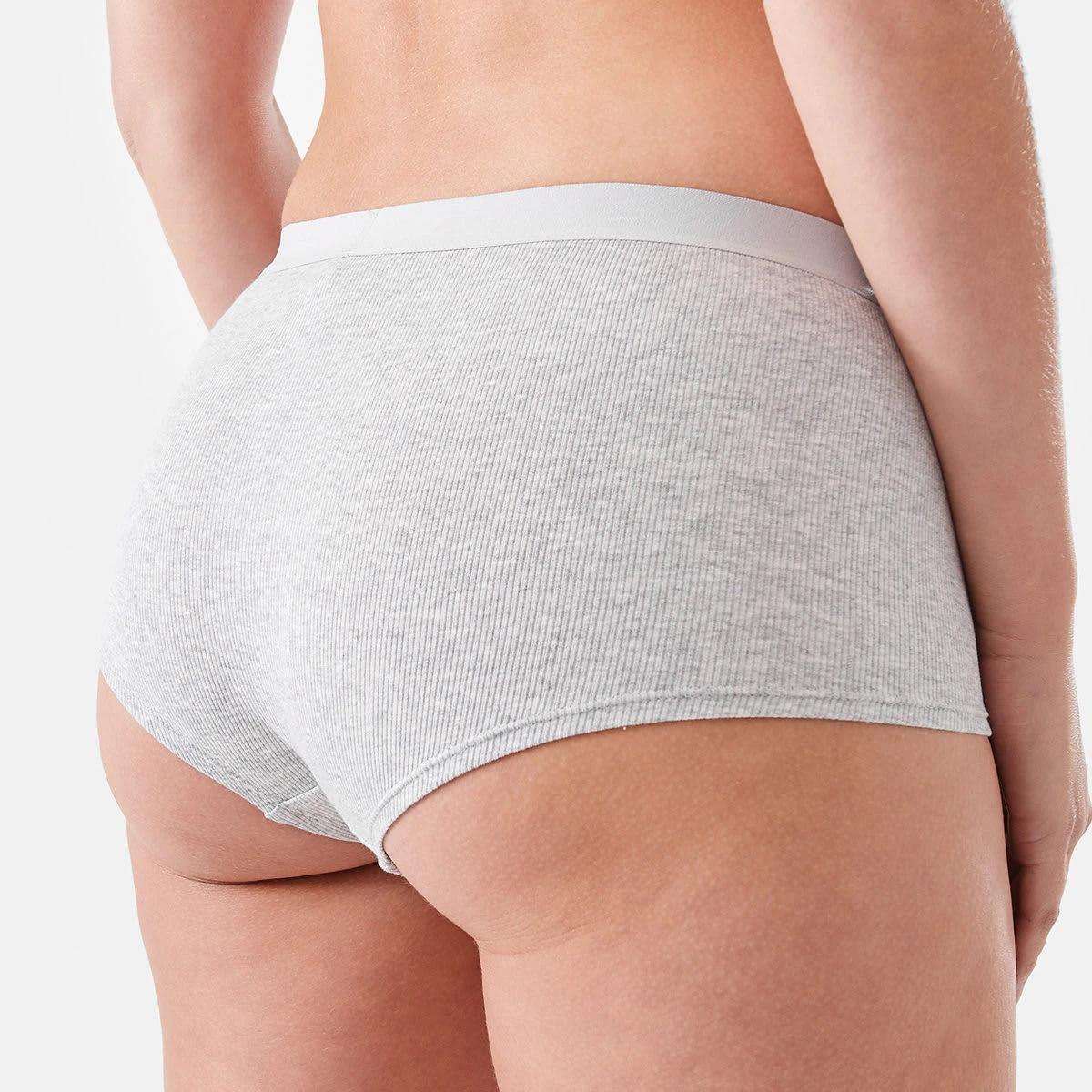 3 Rib Boyleg Briefs SILVER MARLE, 3 of 5