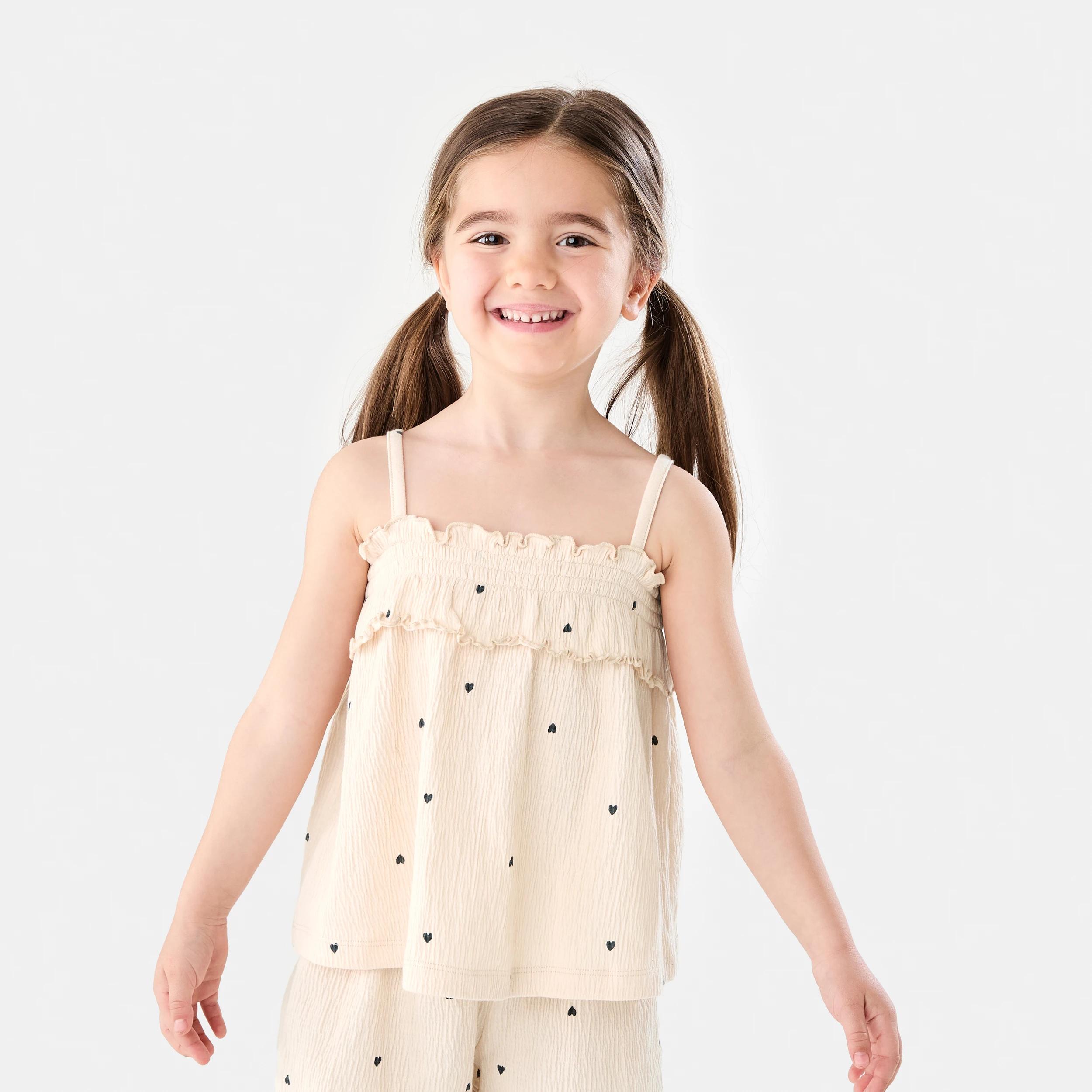 1 Strappy Crinkle Top Bge Hearts, 1 of 7