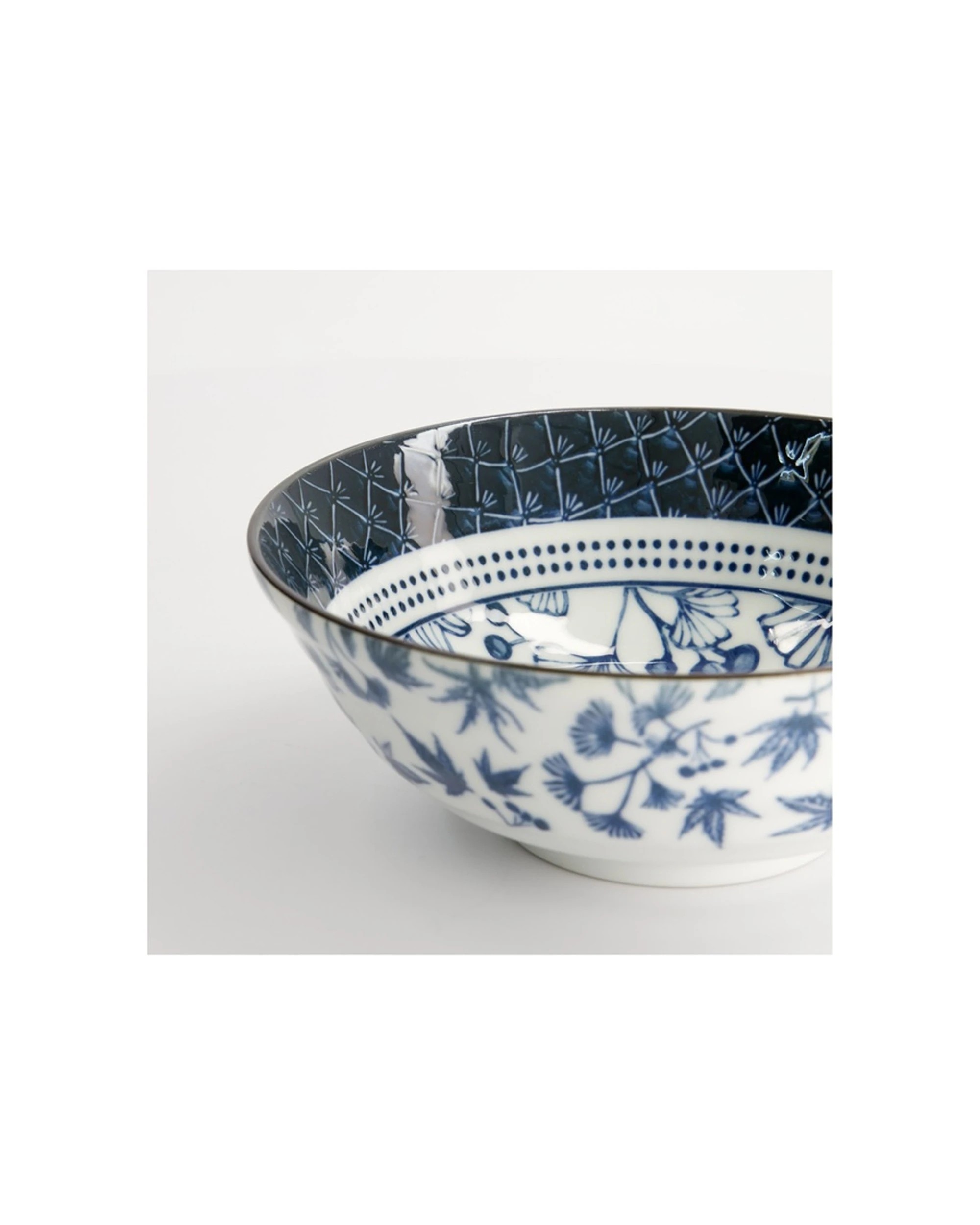 3 Tokyo Design Flora Japonica Ramen Bowl 21x7cm Porcelain Bowl Microwave Dishwasher Safe, 3 of 3