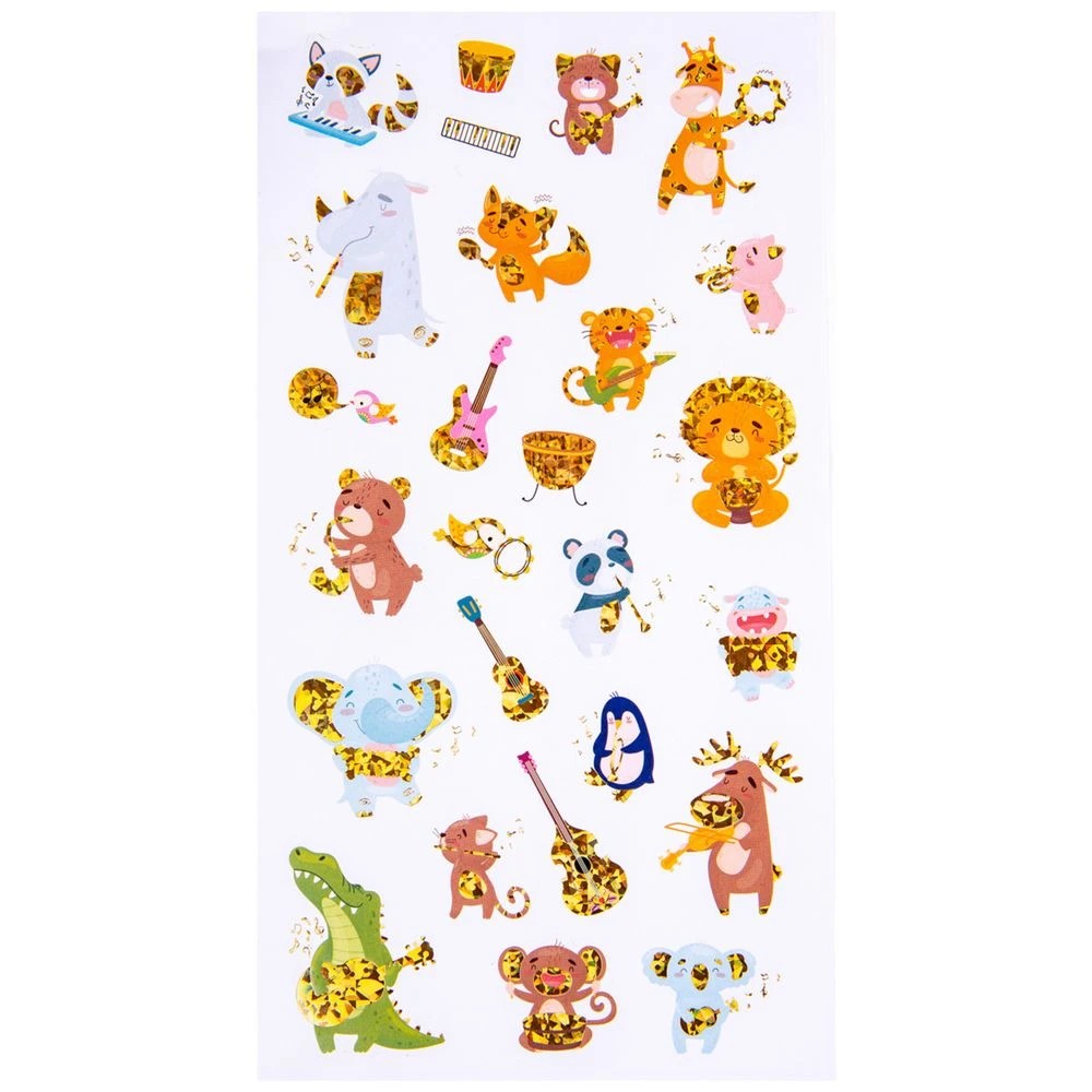 2 Learning Can Be Fun Jungle Jamboree Holographic Stickers, 2 of 3