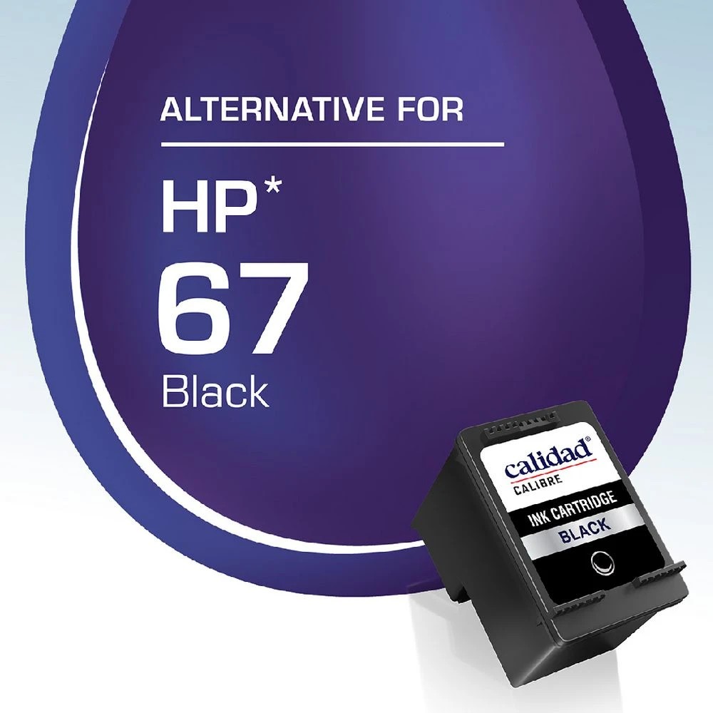 2 Calidad Calibre HP 67 Ink Black, 2 of 7