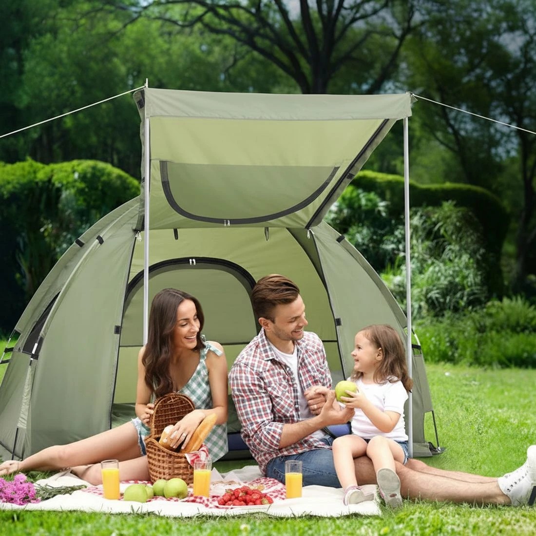 5 Weisshorn 5-in-1 Camping Tent Cot 1-person Air Mattress Camping Bed - Multi, 5 of 6