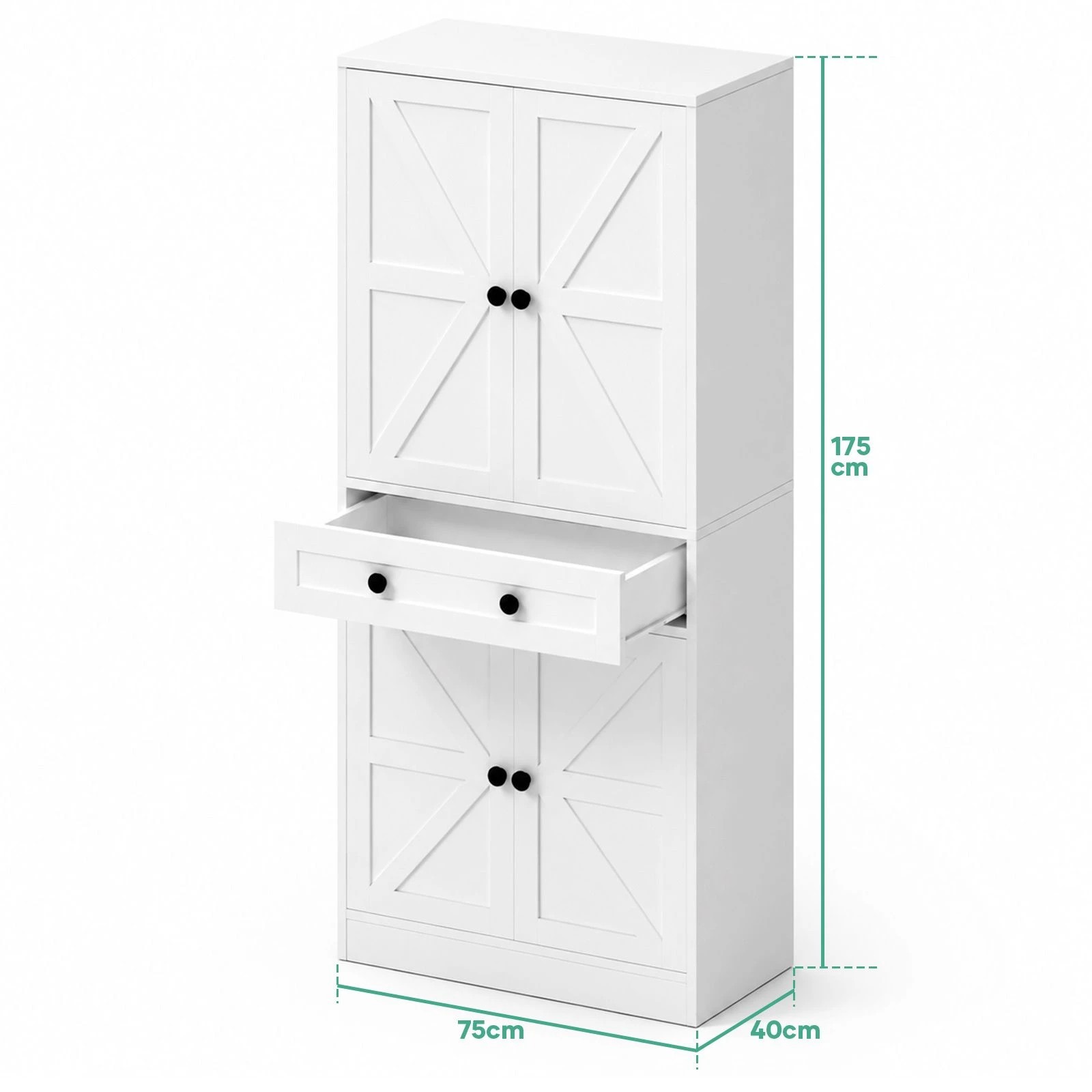 3 Ausway 175cm Tall Pantry Cabinet Storage Organiser, 3 of 7
