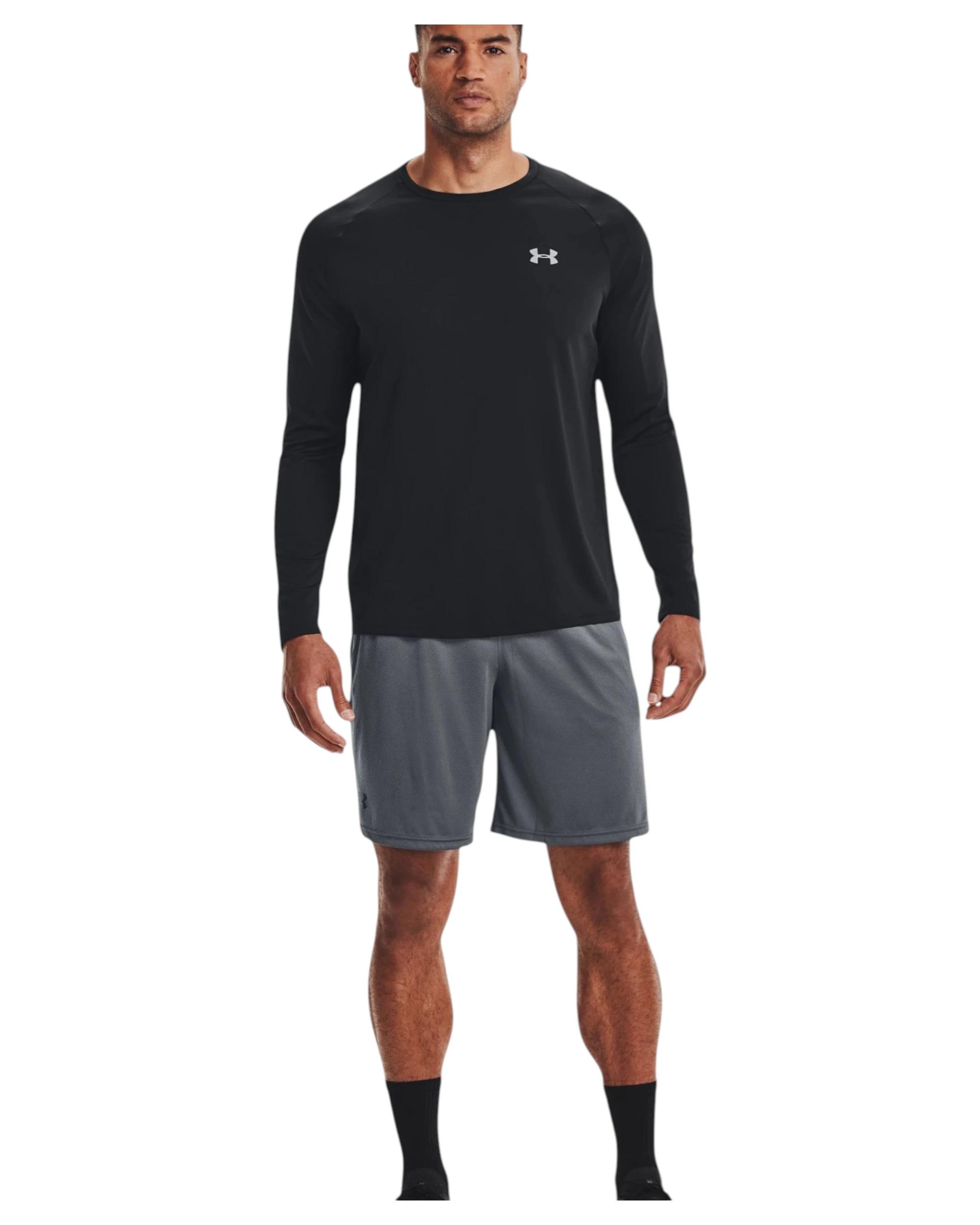 4 Under Armour Mens Tech Mesh Pitch Gray Running Shorts PITCH GRAY, 4 of 6
