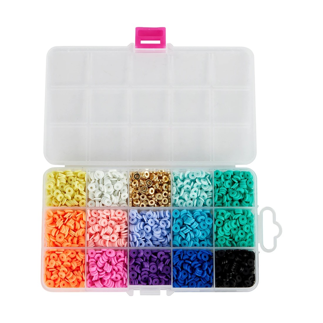 6 Clay Beads, 6 of 8