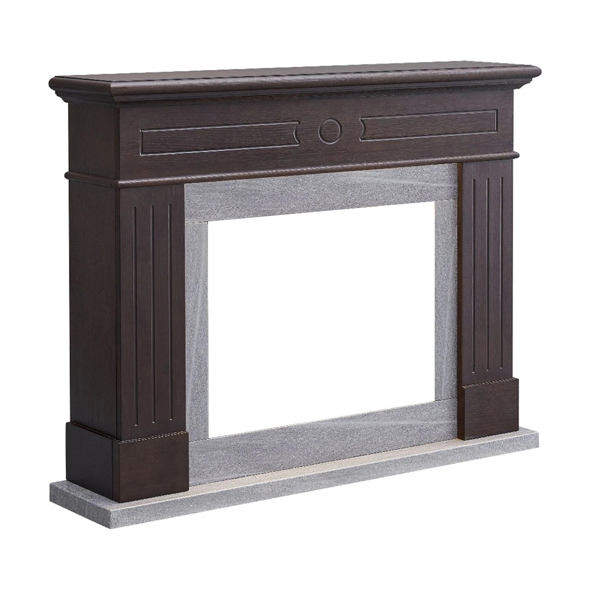 7 Moda Living Aura Electric Fireplace Heater Espresso Oak Mantel Suite - Brown, 7 of 7