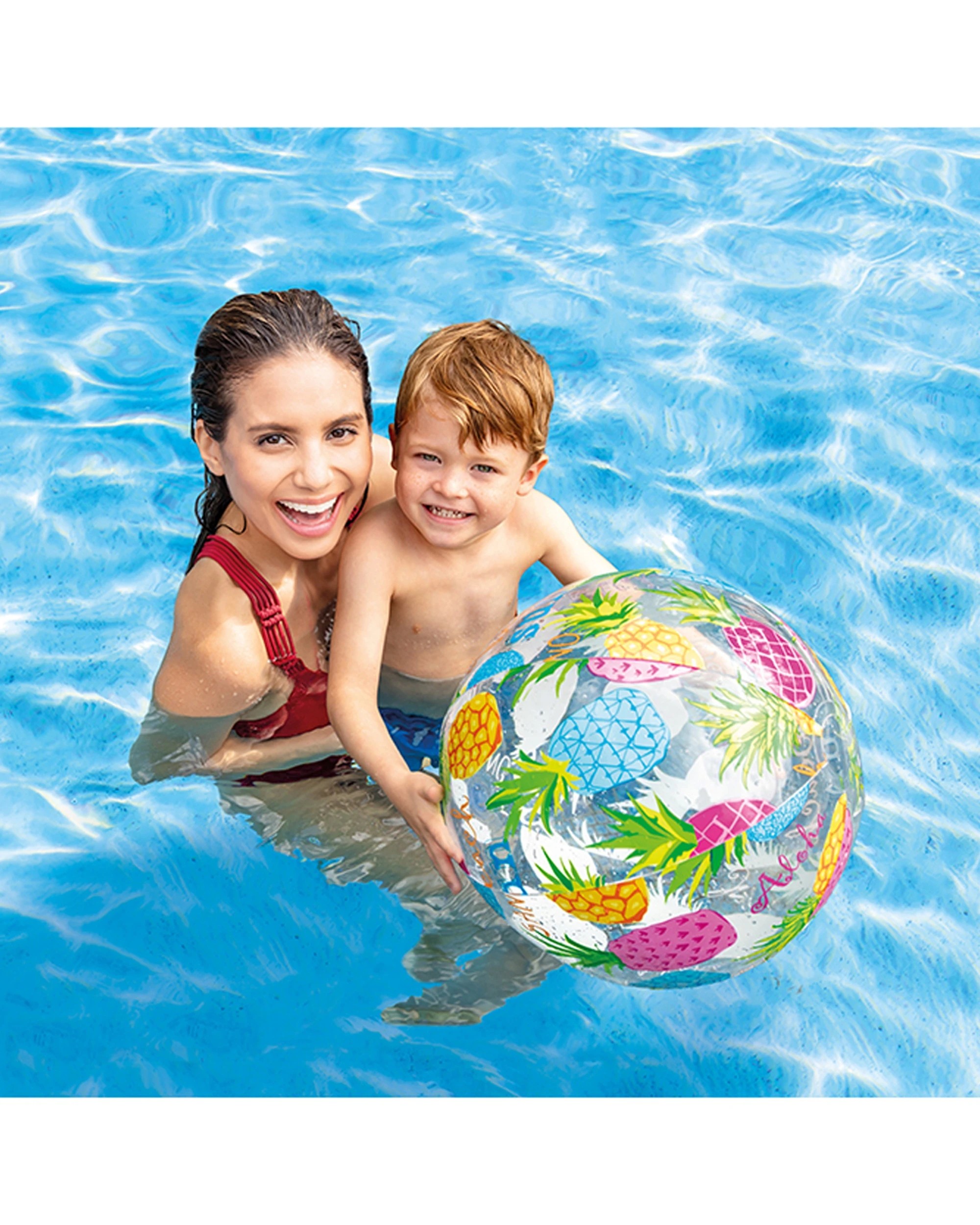 7 Intex Lively Print Balls Kids pool Toys 3Y+ - Assorted, 7 of 7