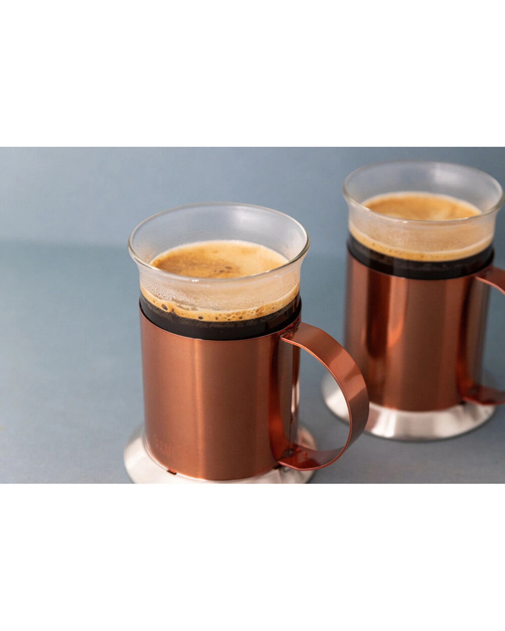 4 La Cafetiere 2pc 300ml Stainless Steel Glass Coffee Mug Set Finish - Metallic, 4 of 6