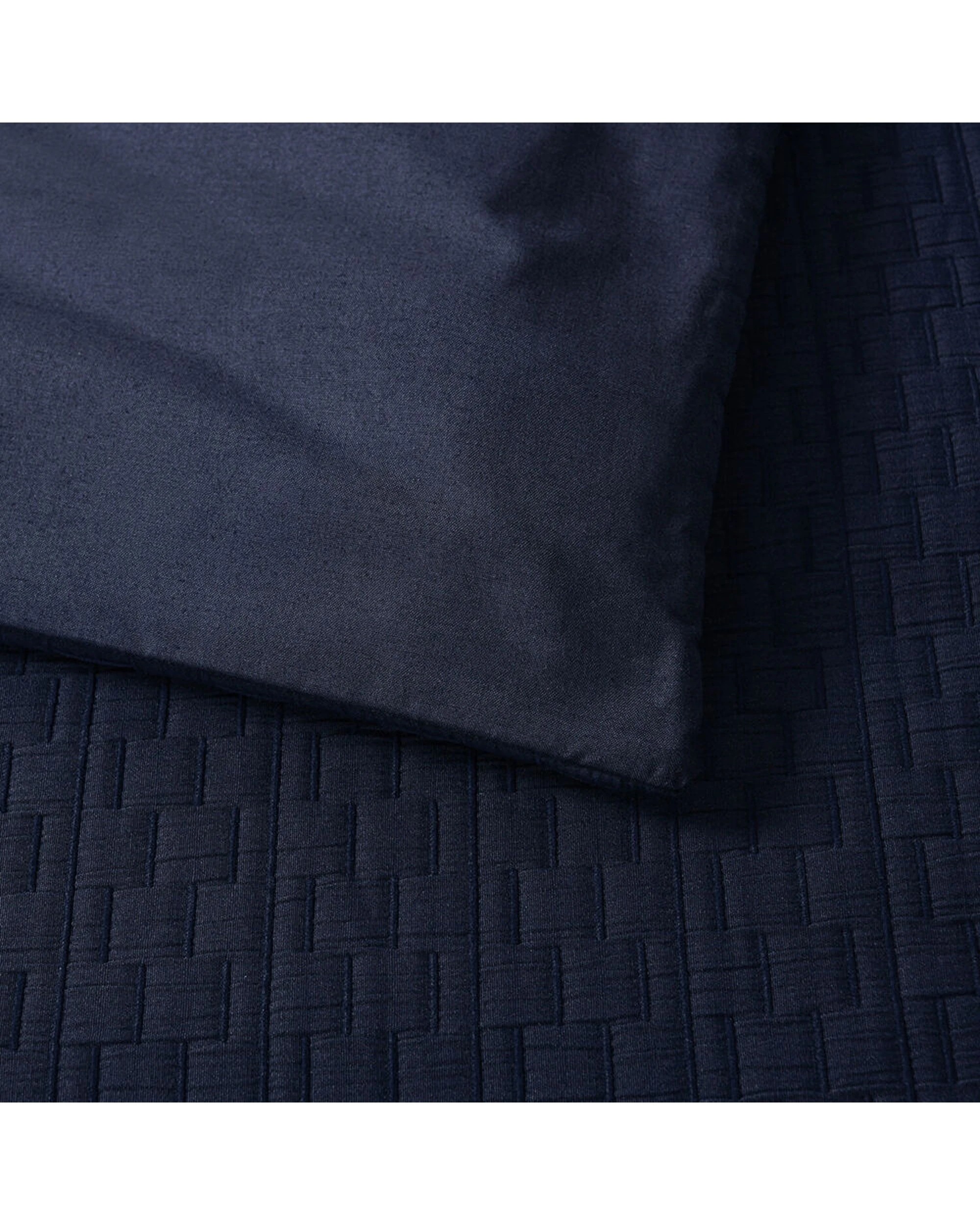 3 Bianca Burleigh King Ink Polyester Cotton Quilt Cover & Pillowcase Set - Blue, 3 of 4