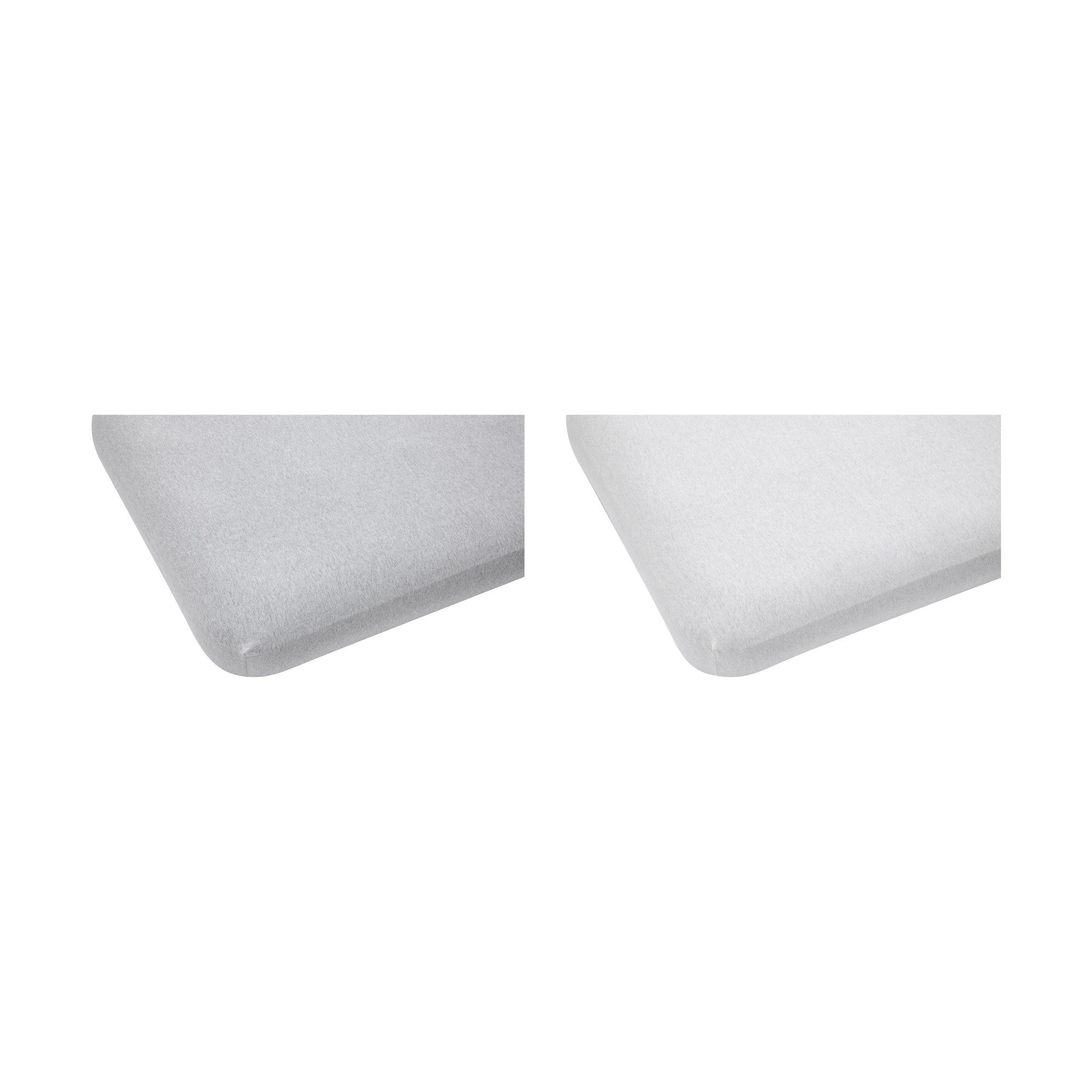 1 2 Pack Jersey Fitted Cotton Cot Sheets - Grey, 1 of 6