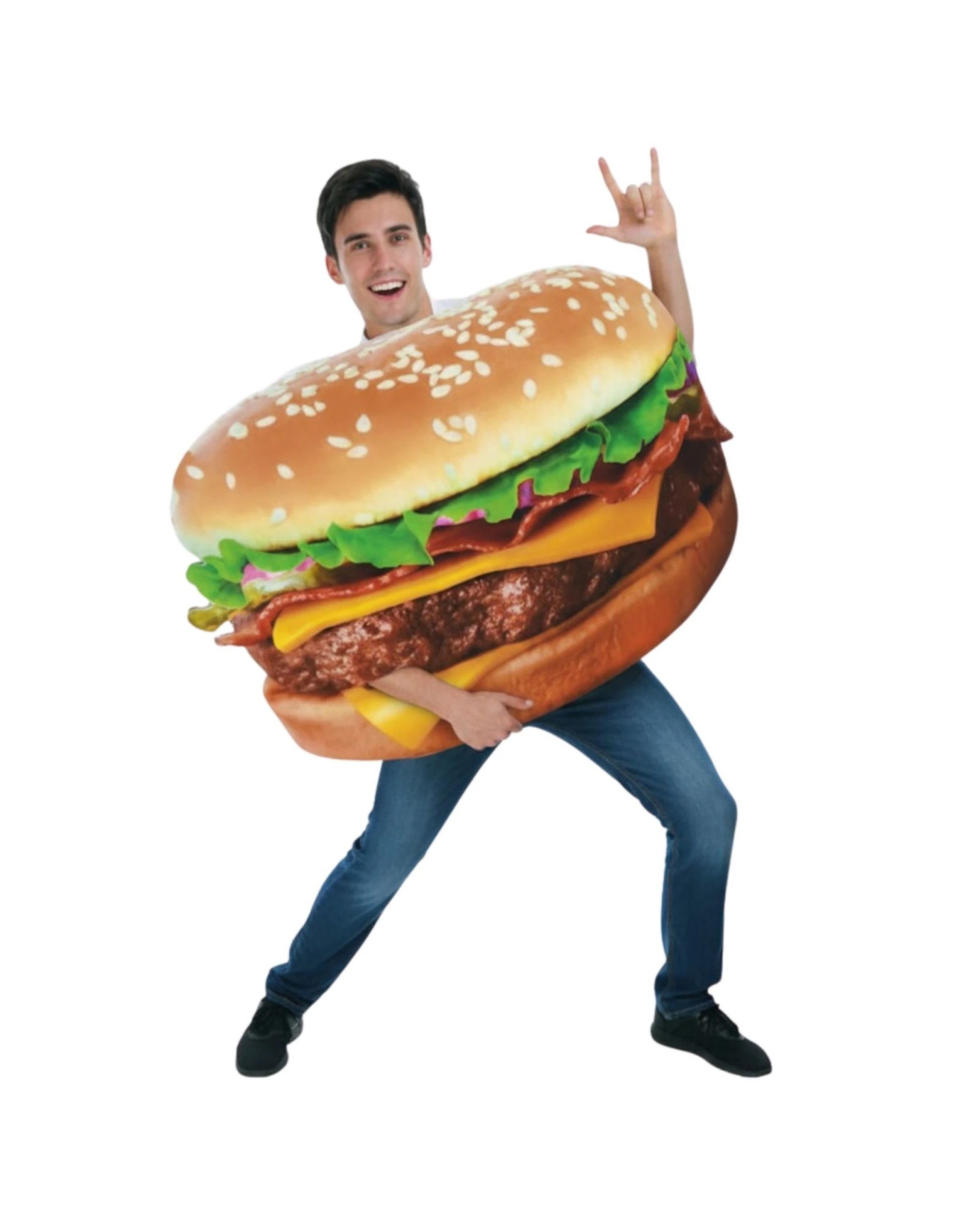 2 Adult Hamburger Costume for Halloween Party, 2 of 2