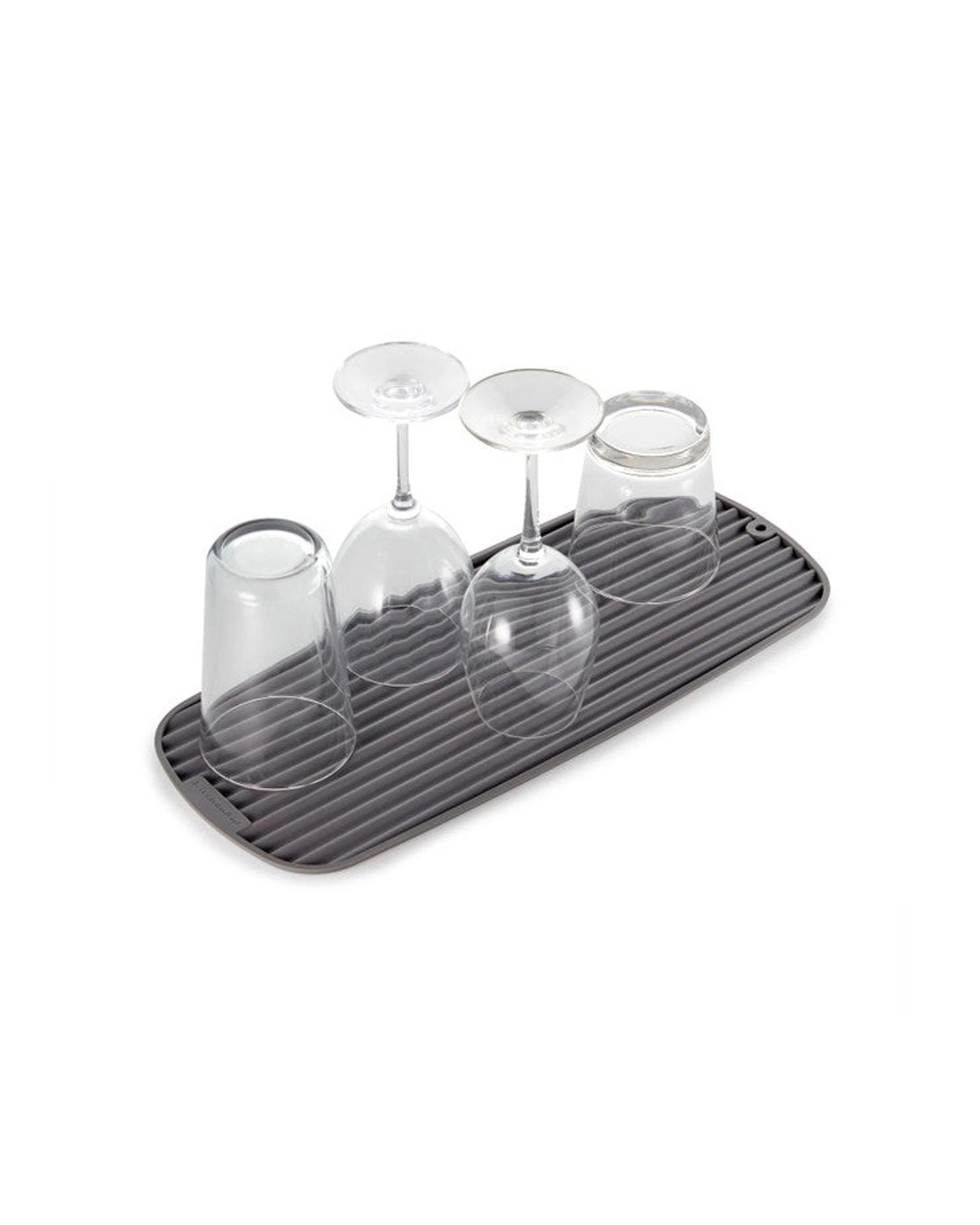 5 KitchenAid Slim Drying Mat 43x18cm Space Saving Raised Ridged Non-Slip Tool - Grey, 5 of 5