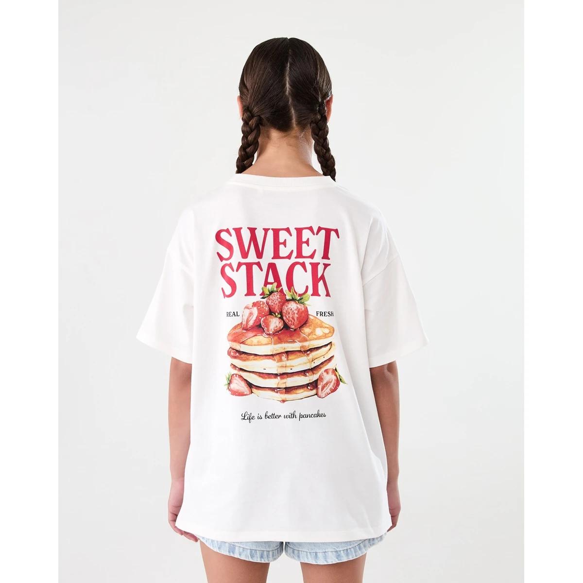2 Oversized T-shirt Wht Pncake, 2 of 8