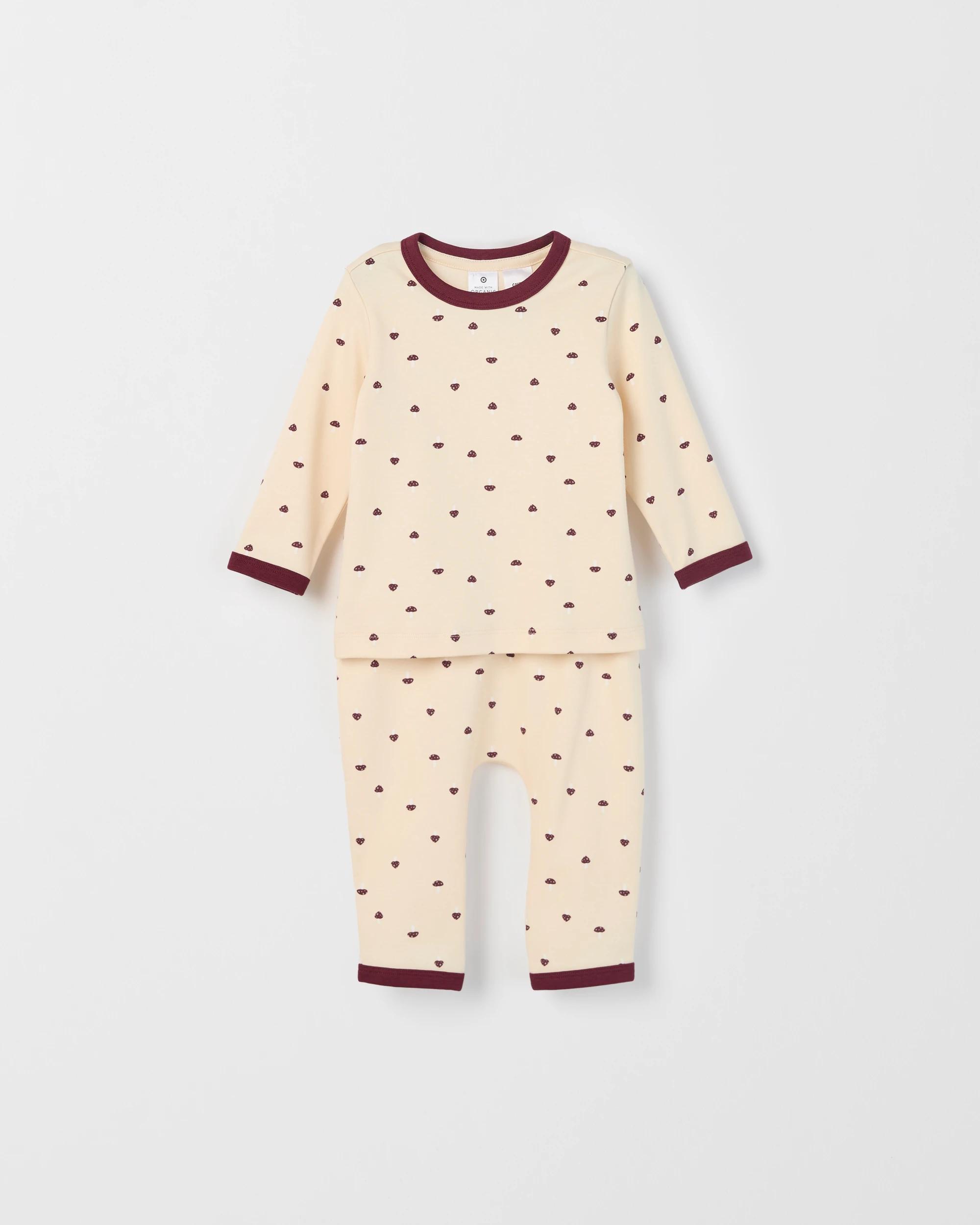 2 Target Baby Baby Organic Cotton 2 Pack Knit Pyjama Set MUSHROOM, 2 of 5