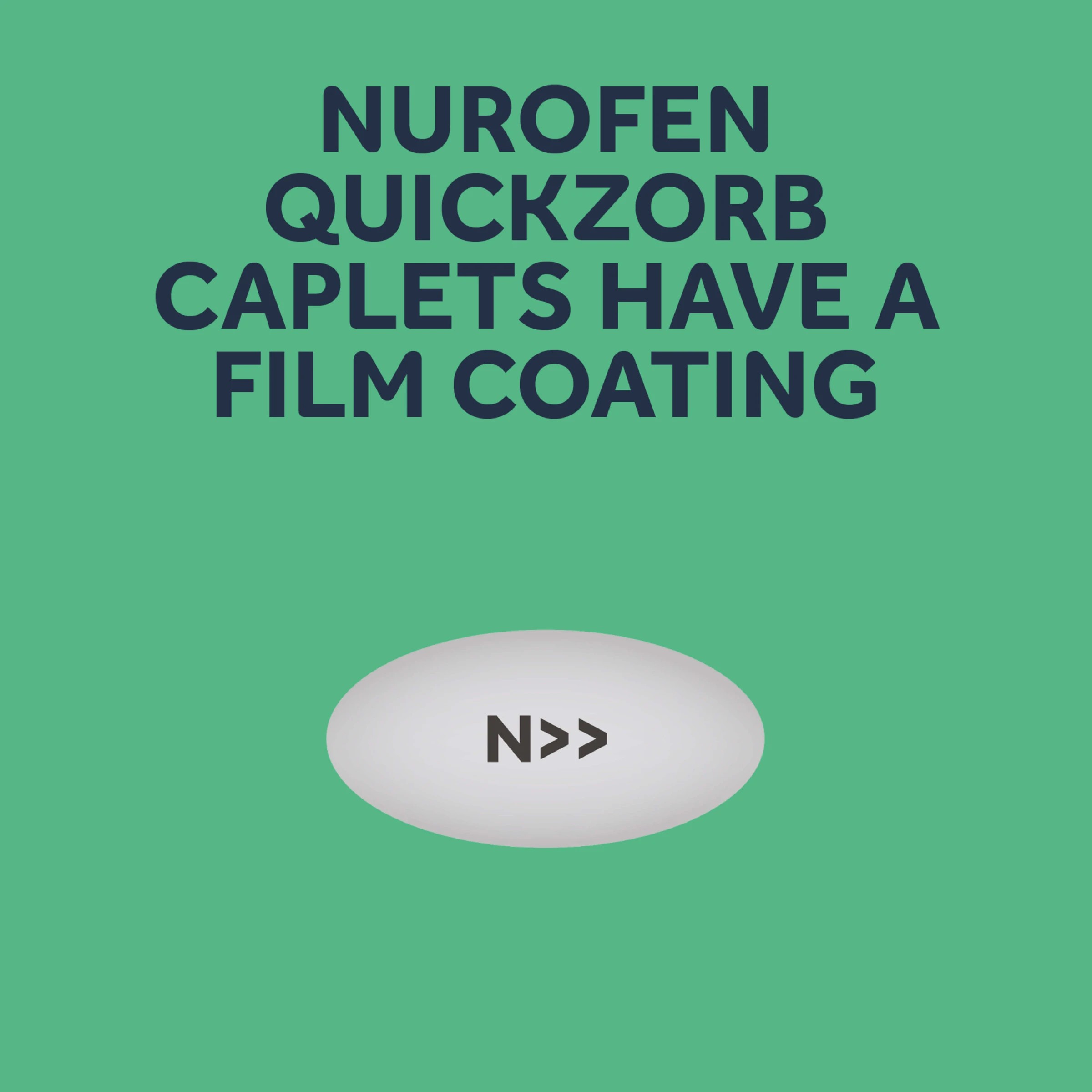 10 12 Pack Nurofen Quickzorb Ibuprofen Lysine 342mg Caplets, 10 of 10