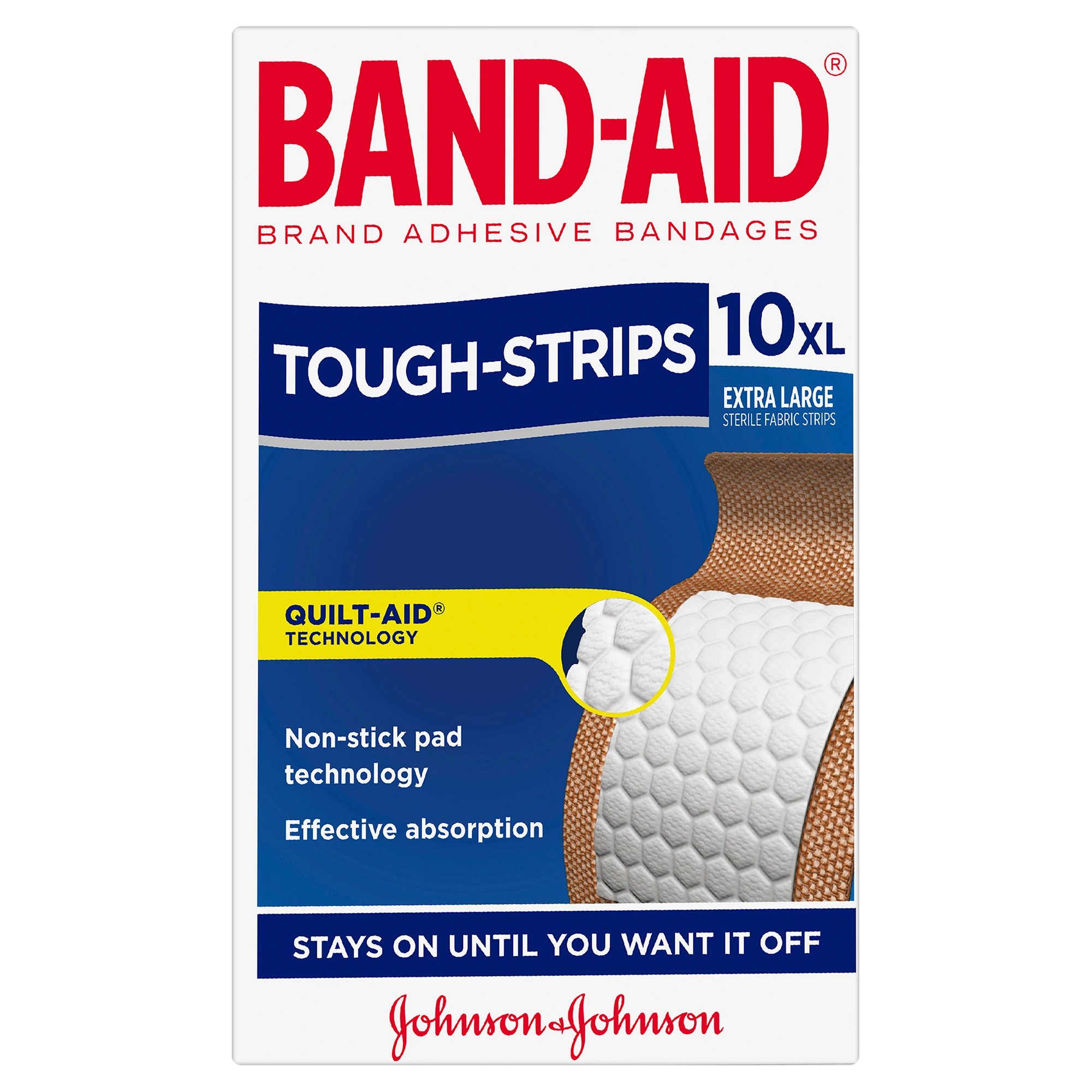 2 10 Pack Band-Aid Extra Large Tough-Strips Adhesive Bandages, 2 of 5