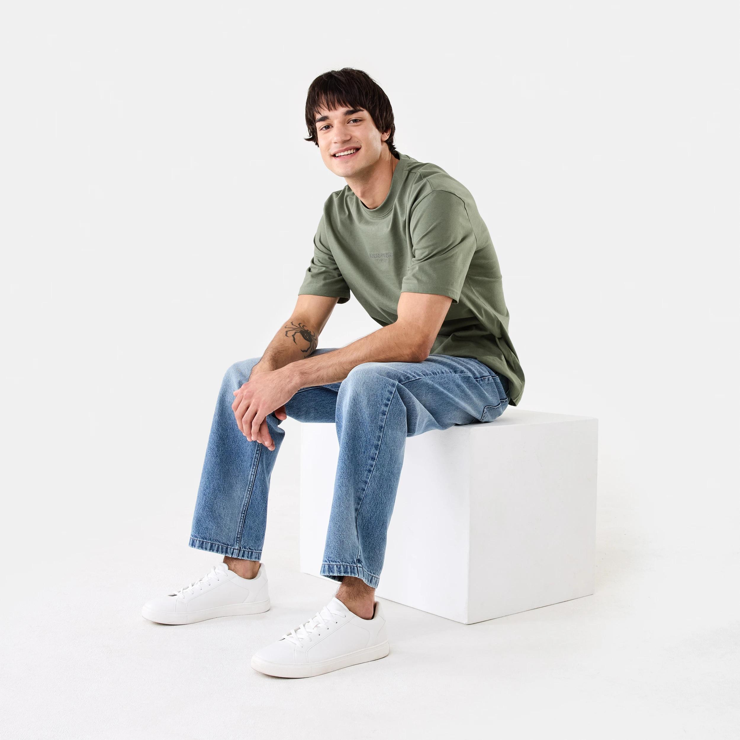 7 Oversized Print T-shirt Grn Agave, 7 of 10