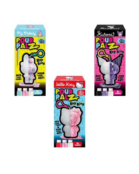 Pour Palz Sanrio Hello Kitty Key Ring - Assorted