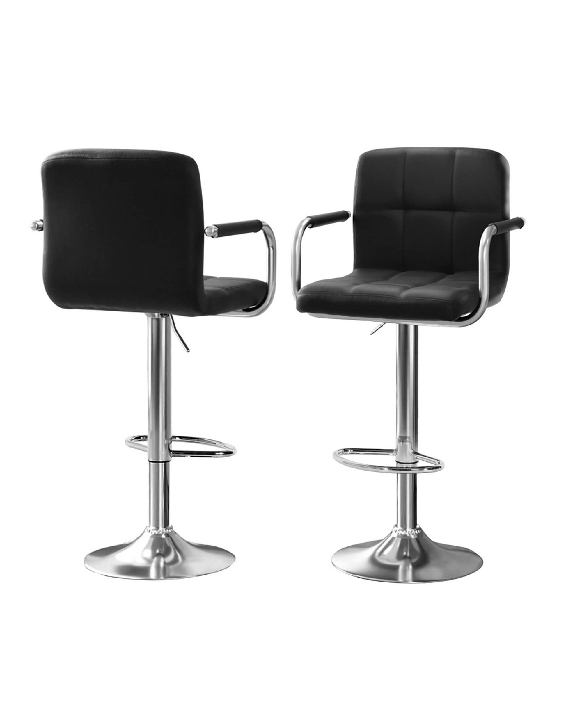 3 Artiss Bar Table And Stools Set Dining Desk Kitchen Chairs Cafe Pub
 - White, 3 of 3