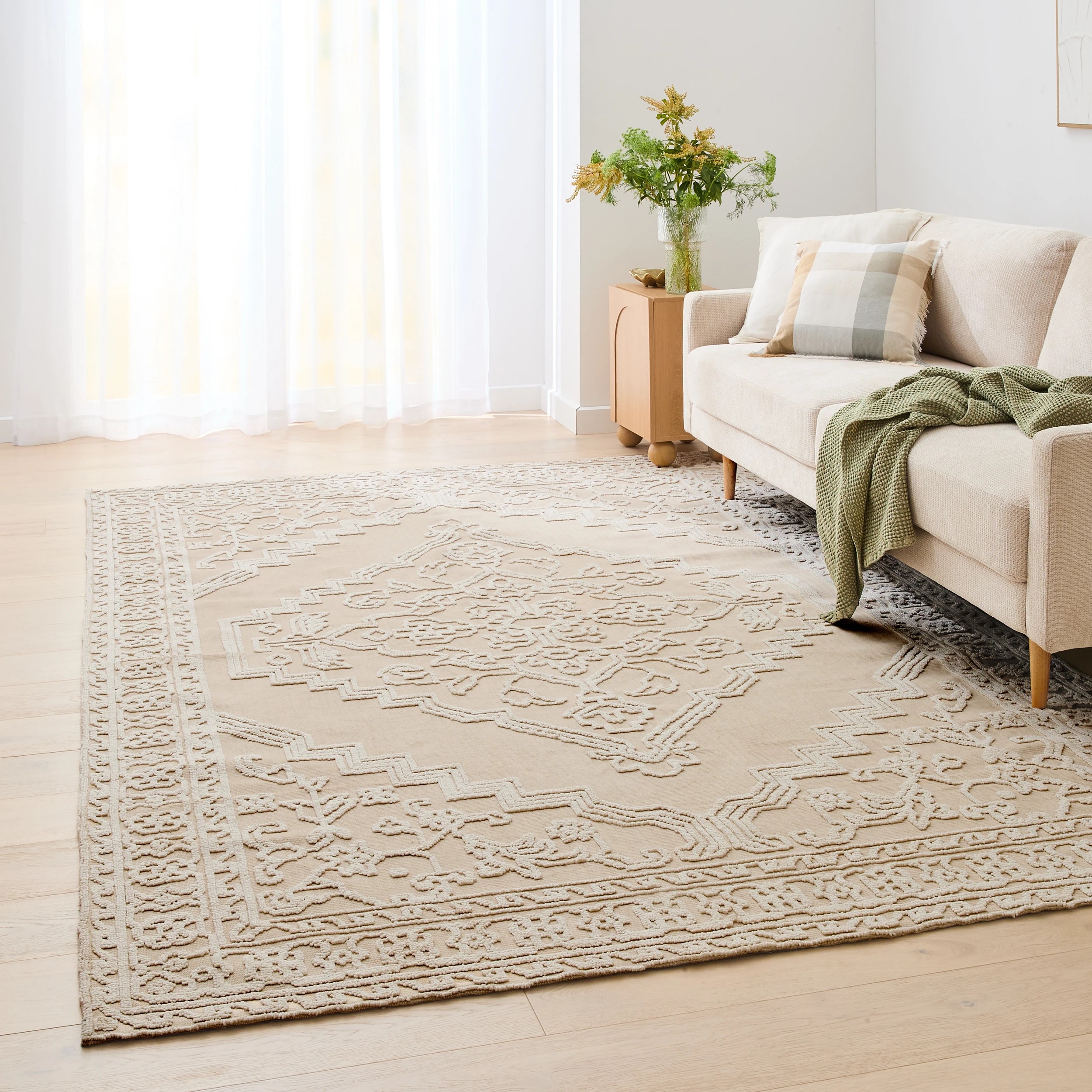 1 Lily Rug - Beige, Extra Extra Large - 300cm x 200cm, 1 of 6