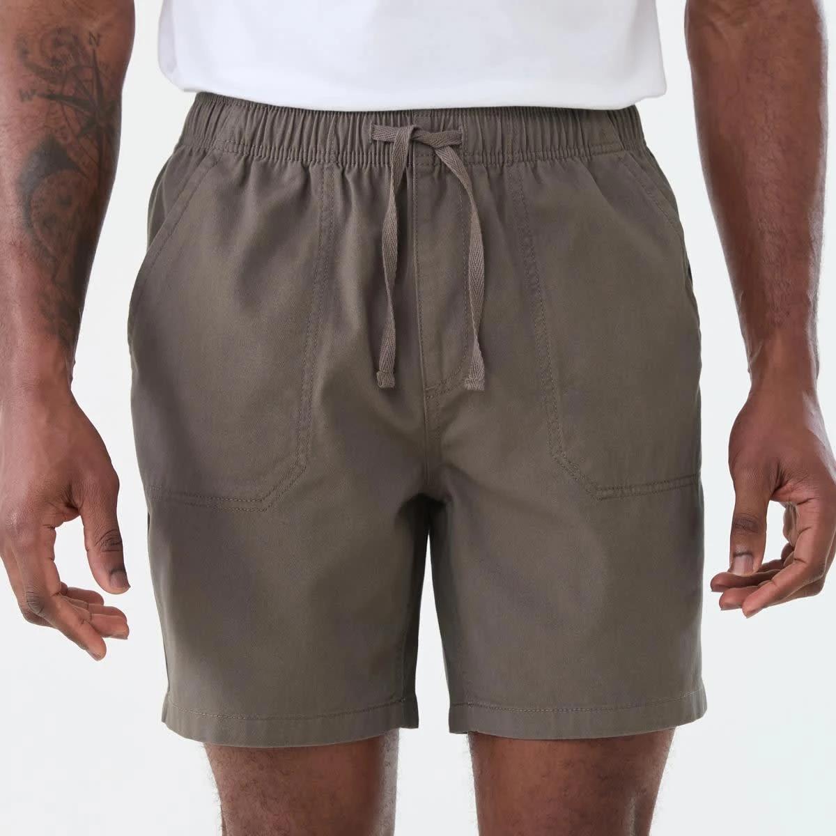 1 Washed Volley Shorts EAGLE BROWN, 1 of 6