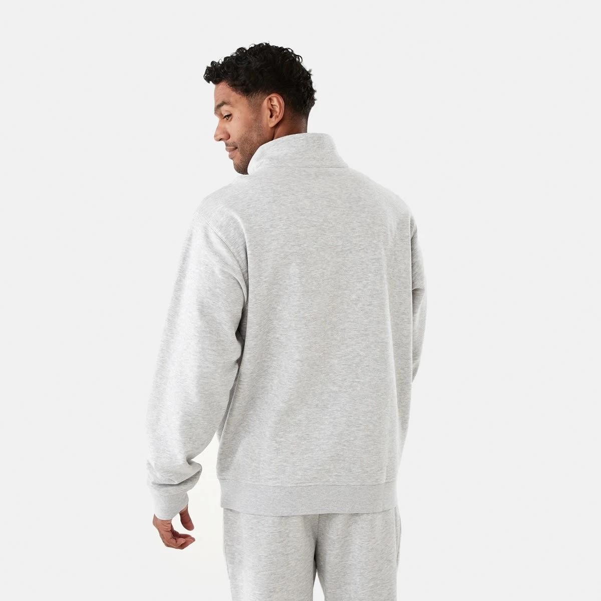 3 Active Mens Half Zip Pullover Grey Marl, 3 of 6