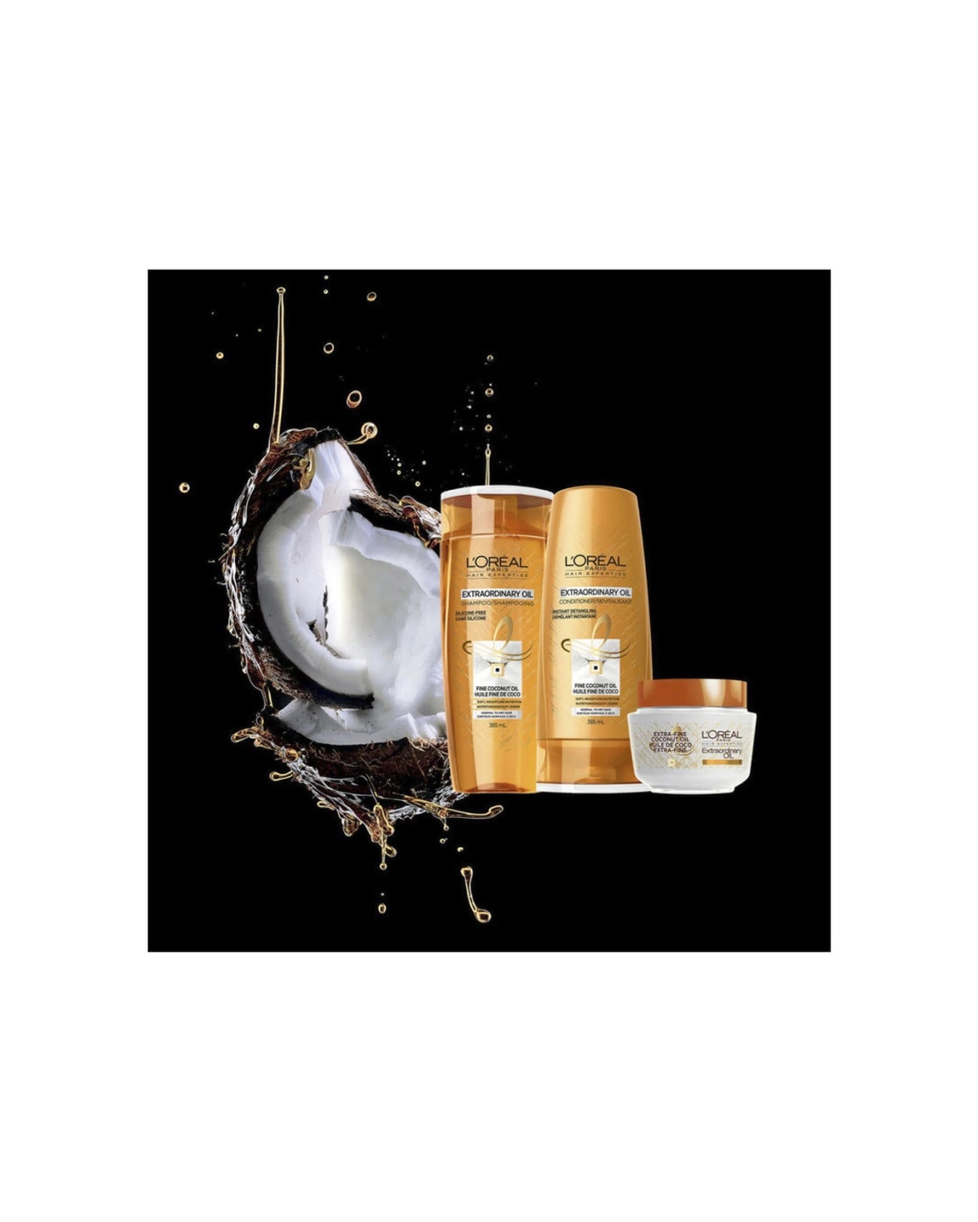 4 Loreal Elvive Extraordinary Oil Coconut Conditioner 300ml, 4 of 4