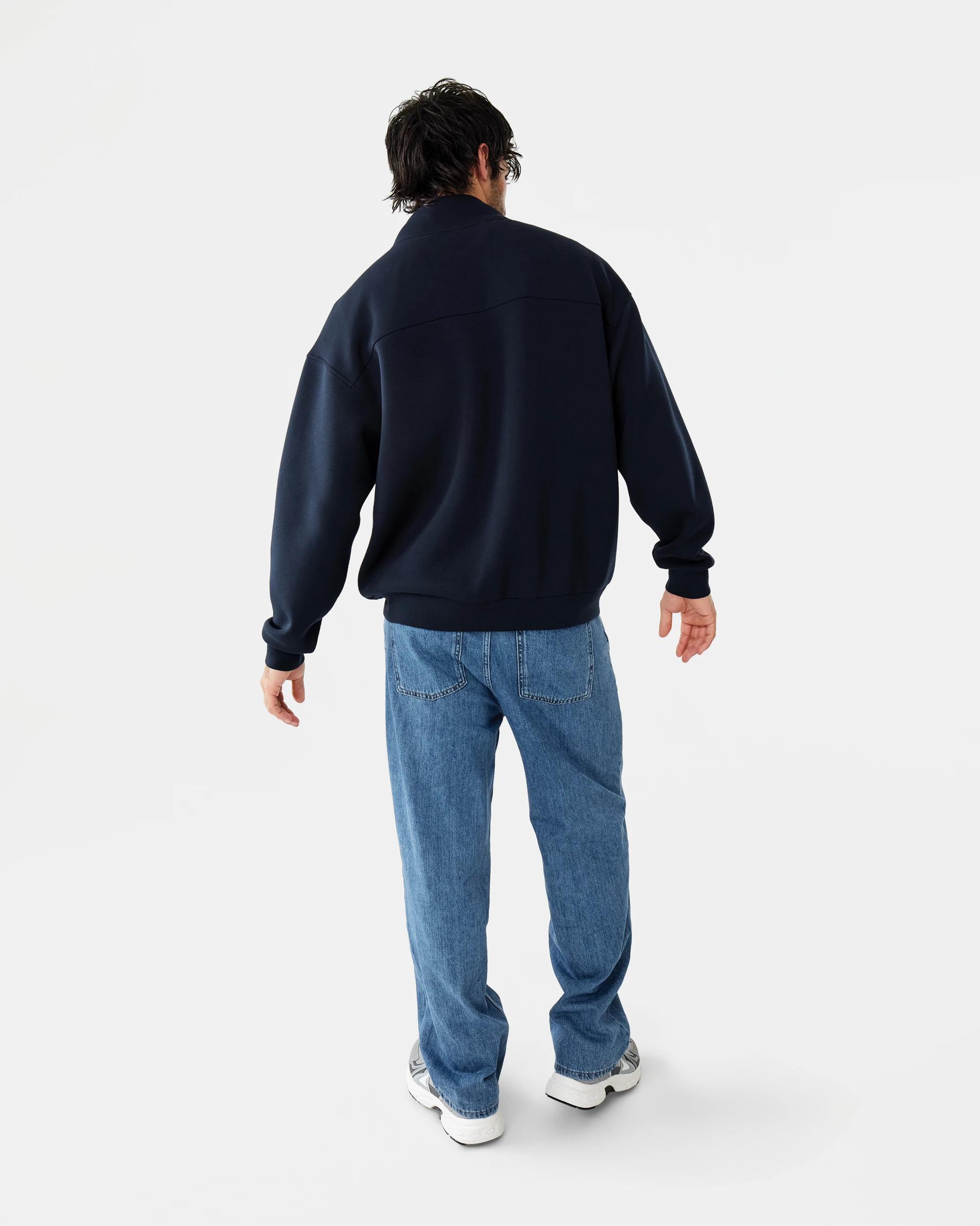 5 Scuba Funnel Neck Zip Through Sweatshirt Sky Cptn, 5 of 9