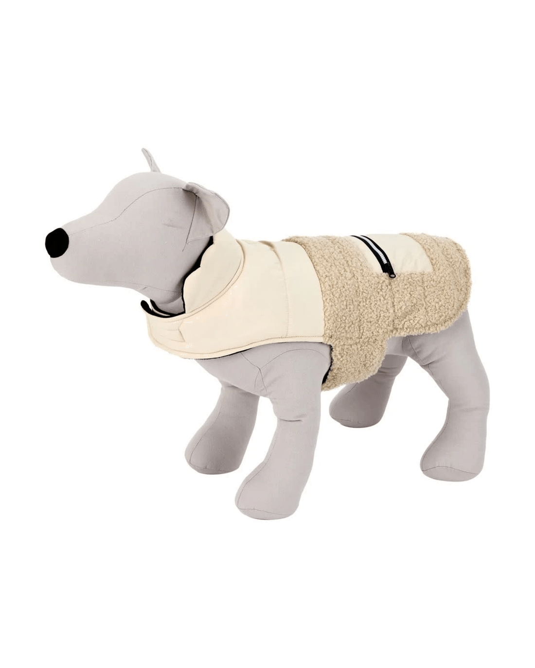 2 Pet Puffer Vest - Large, Cream, 2 of 10