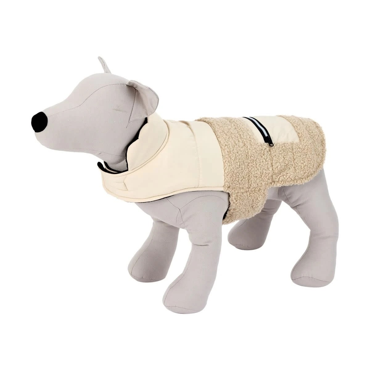 2 Pet Puffer Vest - Large, Cream, 2 of 10