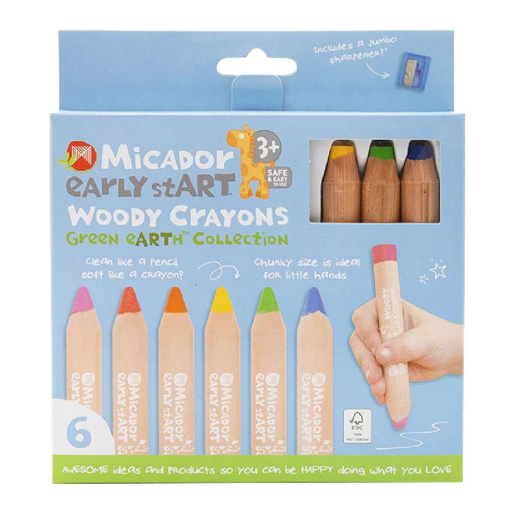 6 Micador early stART Woody Crayons 6 Pack, 6 of 7